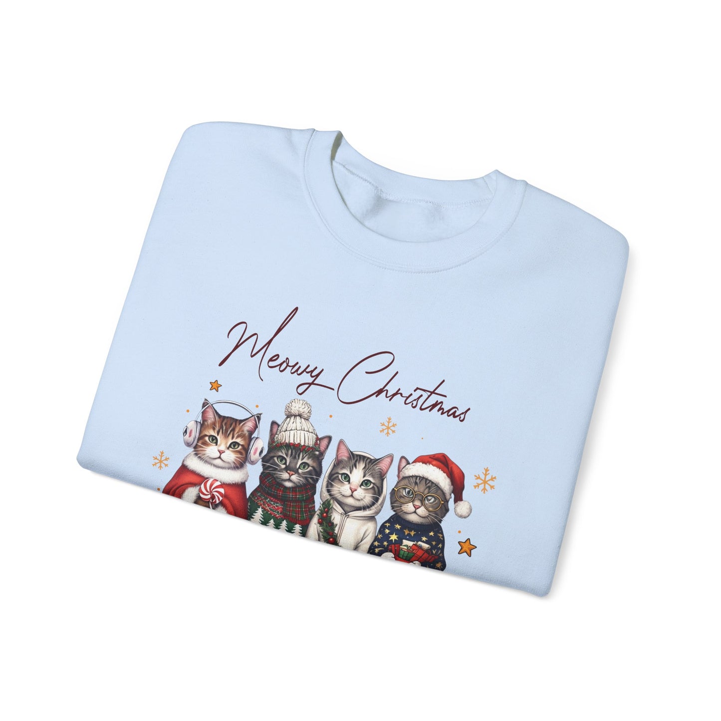 🐾✨ Meowy Christmas Sweatshirt – Festive Cats & Cozy Holiday Cheer 🎄🐱