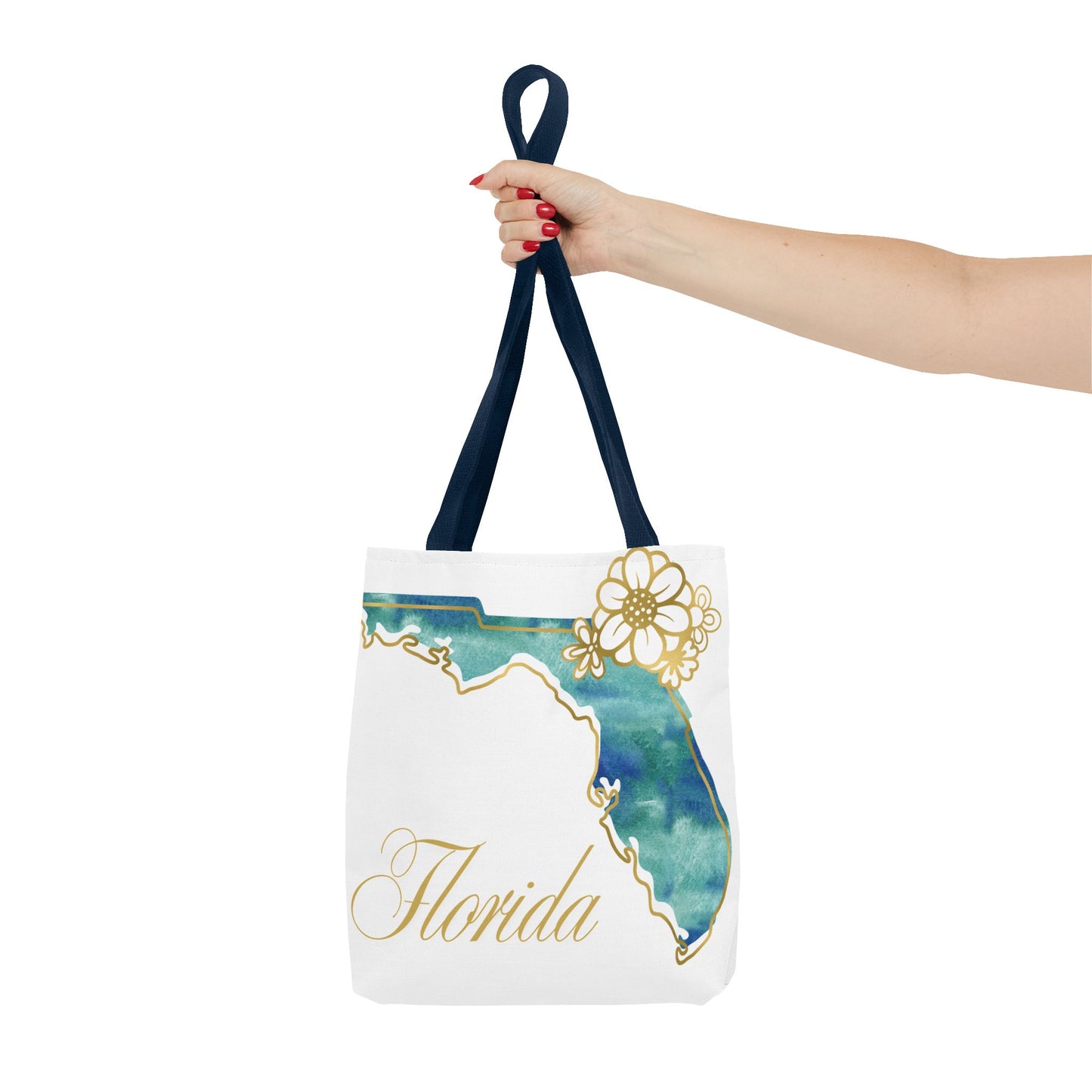 🌸 Florida State Floral Tote Bag – Elegant, Coastal & Practical 👜