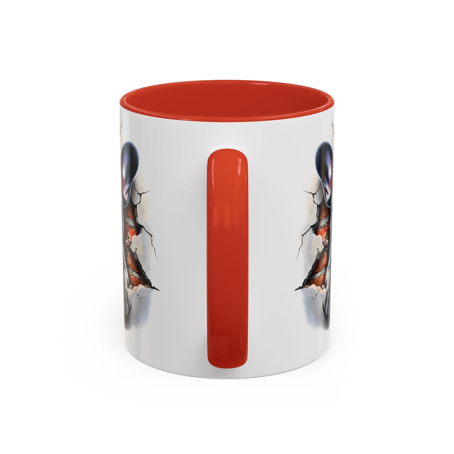 🐾🖤 Black French Bulldog Puppy Accent Mug – Cute Peek-Through Cup for Dog Lovers ☕✨