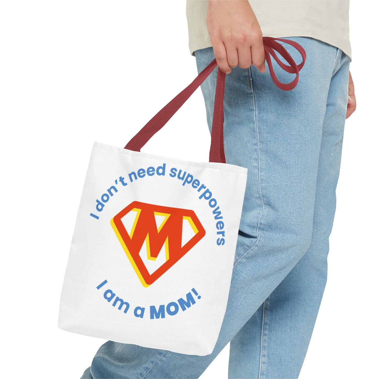 ¡No necesito superpoderes, soy MAMÁ! – Bolsa de tela divertida y empoderadora para mamás 💖
