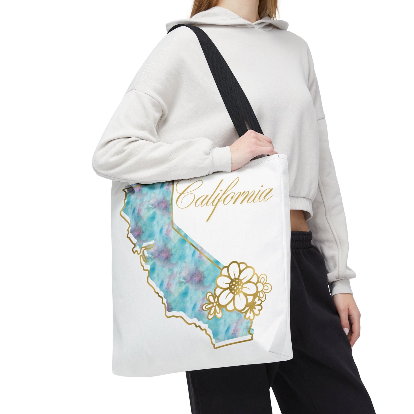 🌸 California State Floral Tote Bag – Elegant, Artistic & Practical 👜