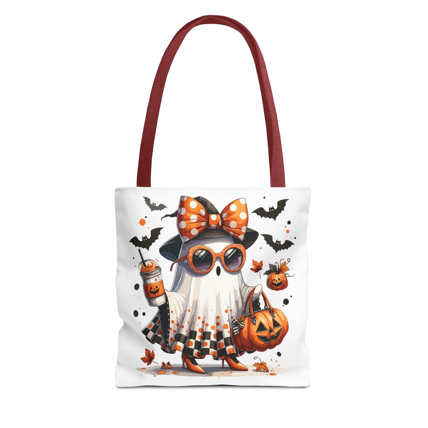 🧡 Chic Ghost Halloween Tote Bag – Sassy, Stylish & Spook-tacular 👻🎃