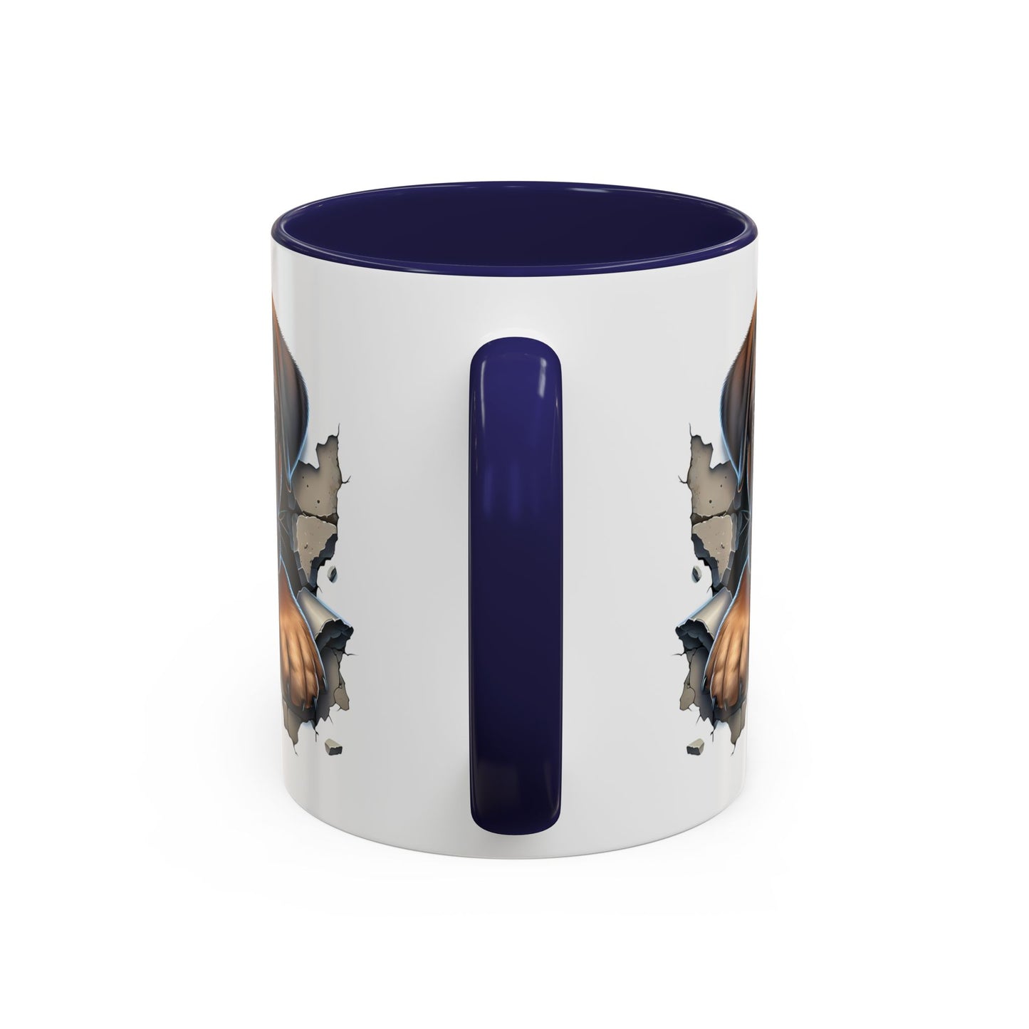 🧡 Boxer Puppy Accent Mug – Adorable Peek-Through Cup for Dog Lovers