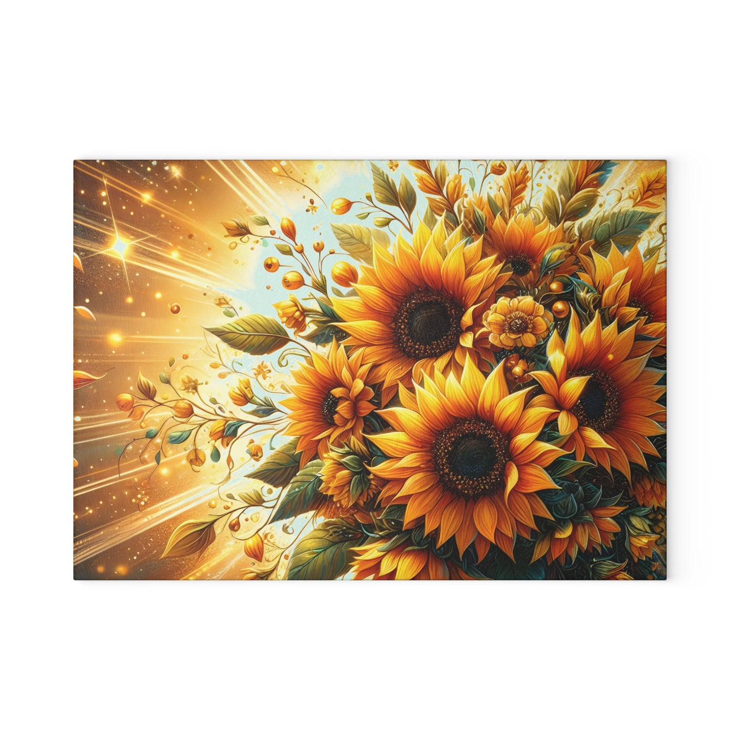 🌻 Sunflower Radiance Cutting Board – Brighten Your Kitchen with Golden Charm ☀️