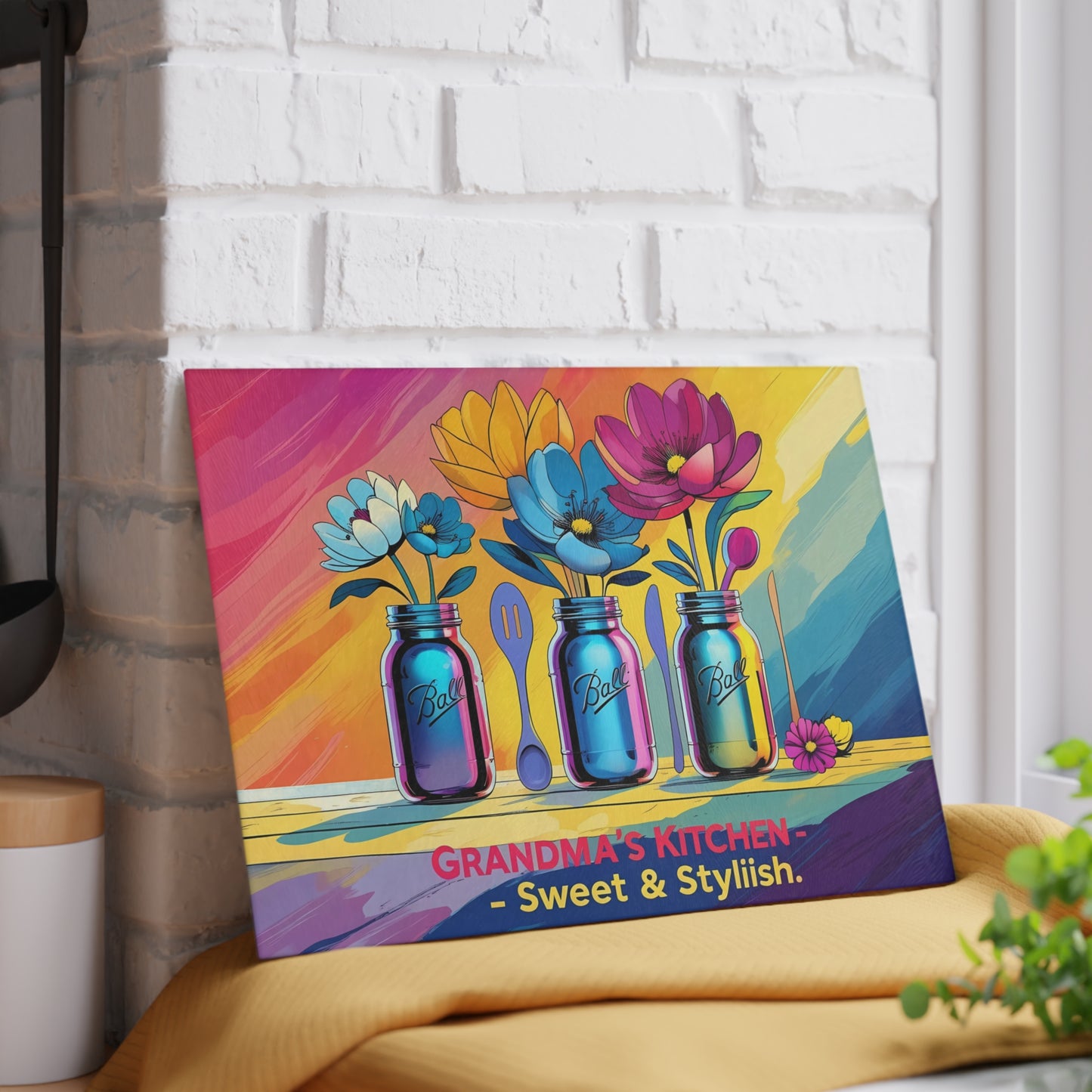 🌈 Grandma’s Kitchen Cutting Board – Sweet & Stylish