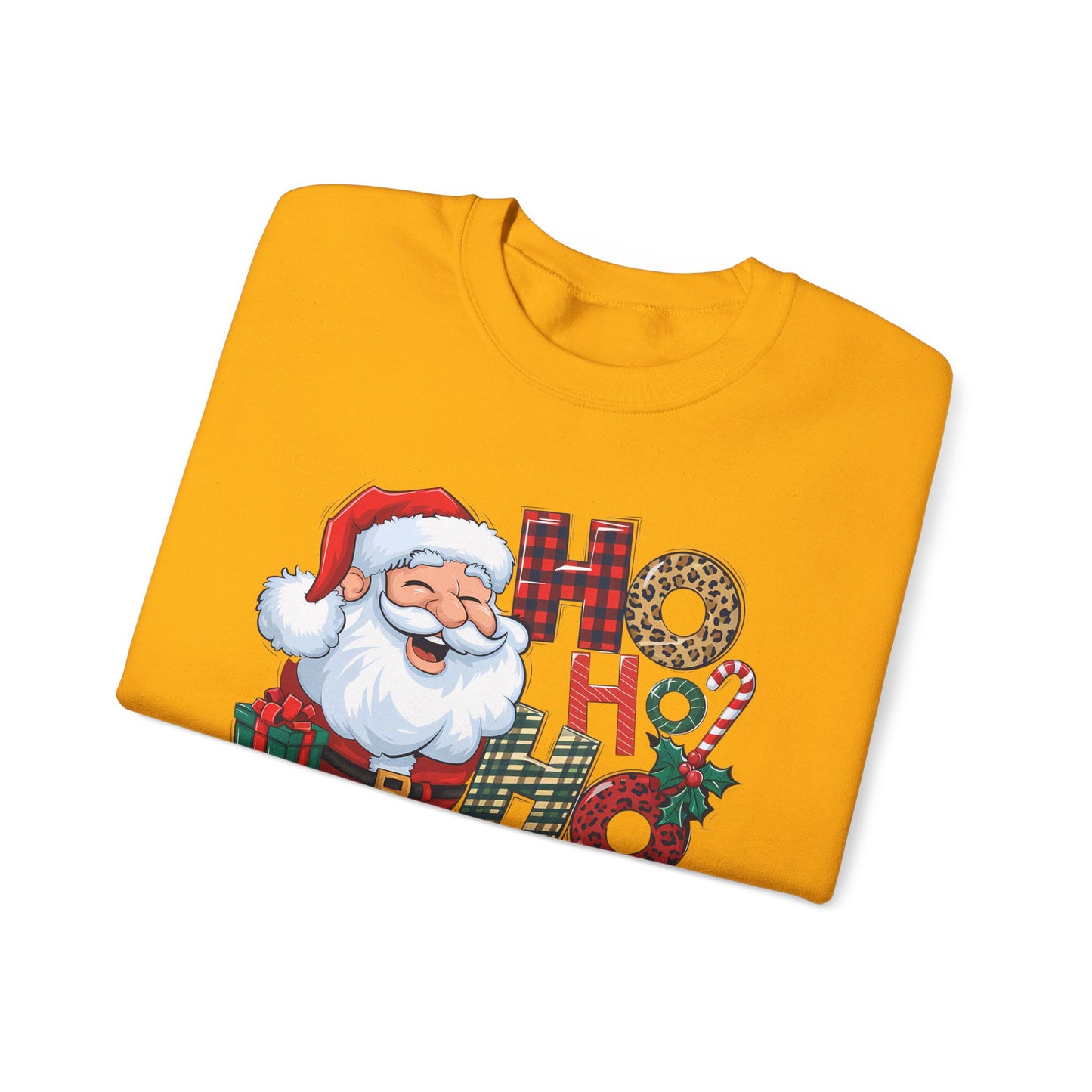 🎅✨ HO HO HO Santa Sweatshirt – Classic Holiday Cheer 🎄🎁