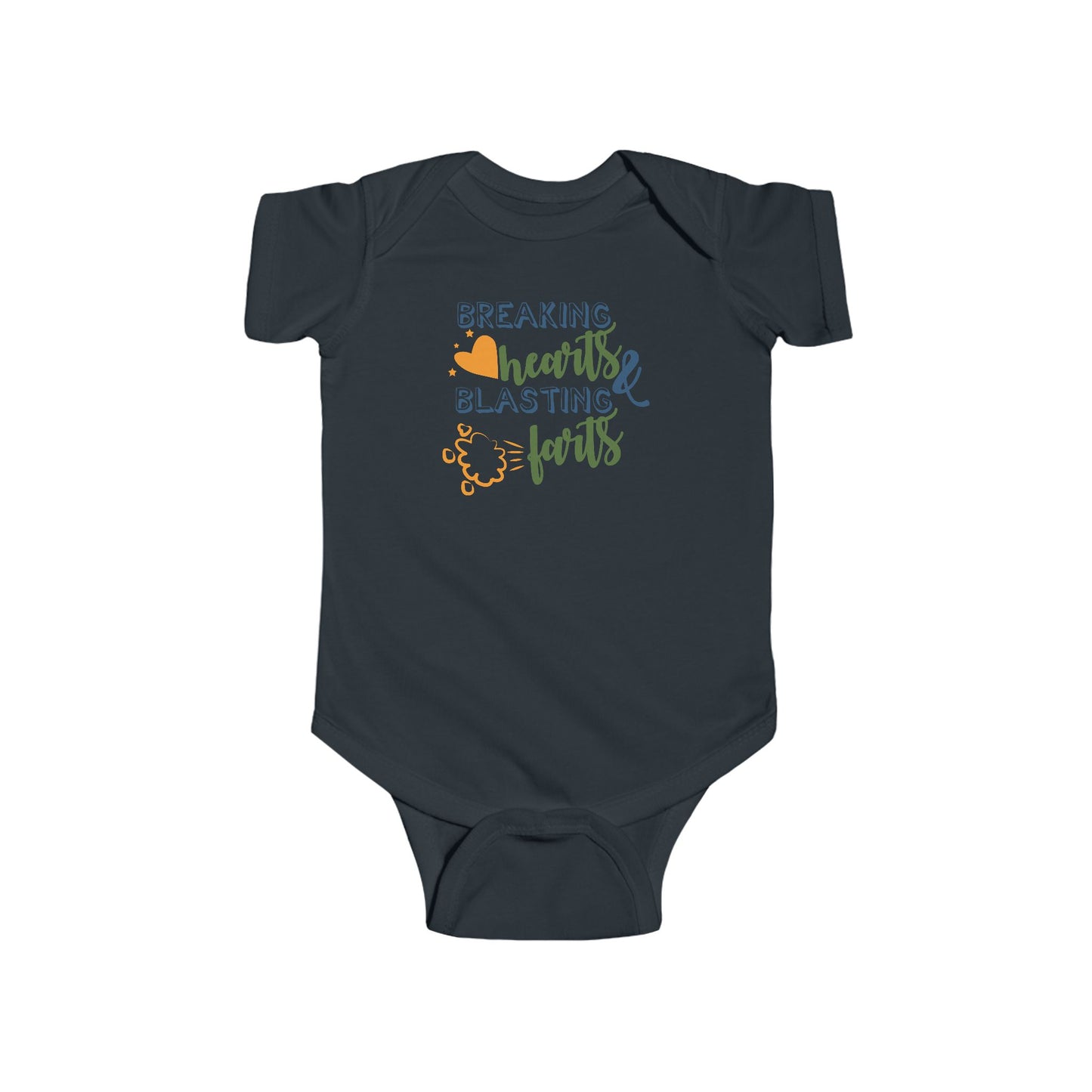 💥 Breaking Hearts & Blasting Farts Baby Onesie – Silly & Playful Statement Outfit 😂✨