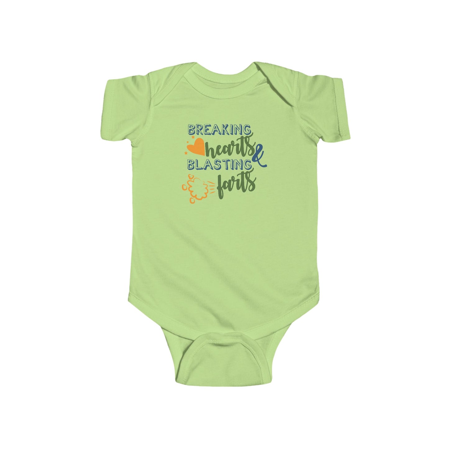 💥 Breaking Hearts & Blasting Farts Baby Onesie – Silly & Playful Statement Outfit 😂✨