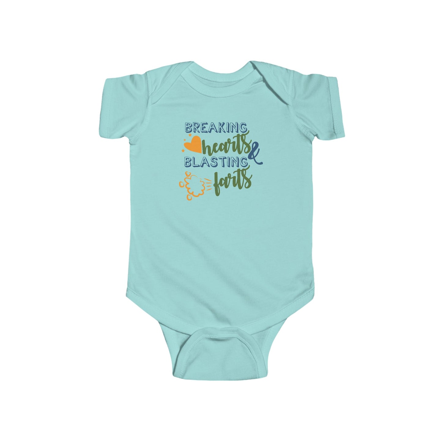 💥 Breaking Hearts & Blasting Farts Baby Onesie – Silly & Playful Statement Outfit 😂✨