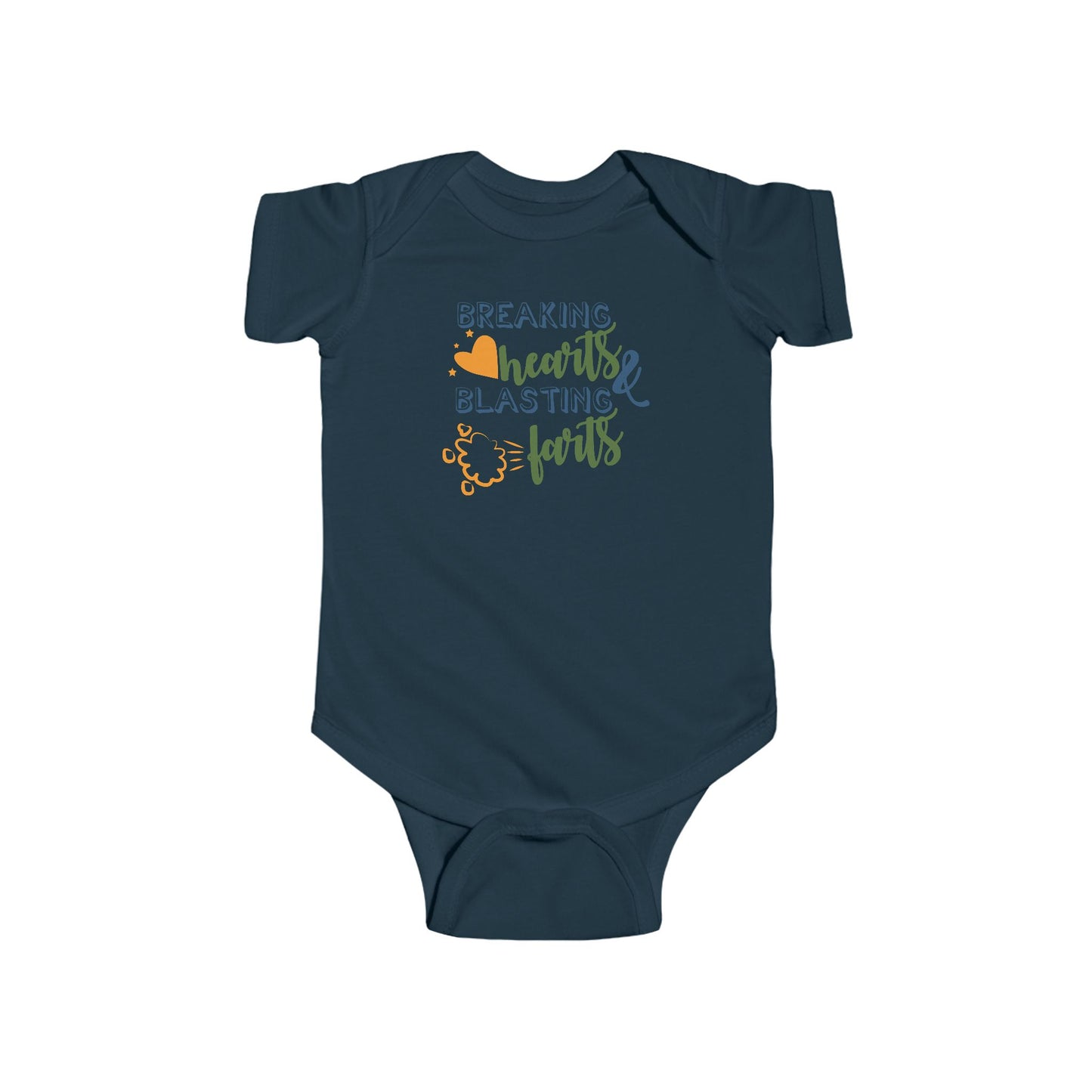 💥 Breaking Hearts & Blasting Farts Baby Onesie – Silly & Playful Statement Outfit 😂✨