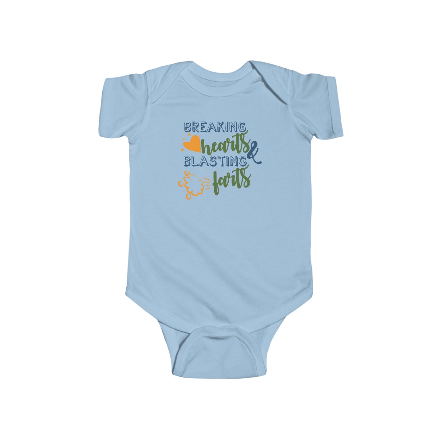 💥 Breaking Hearts & Blasting Farts Baby Onesie – Silly & Playful Statement Outfit 😂✨