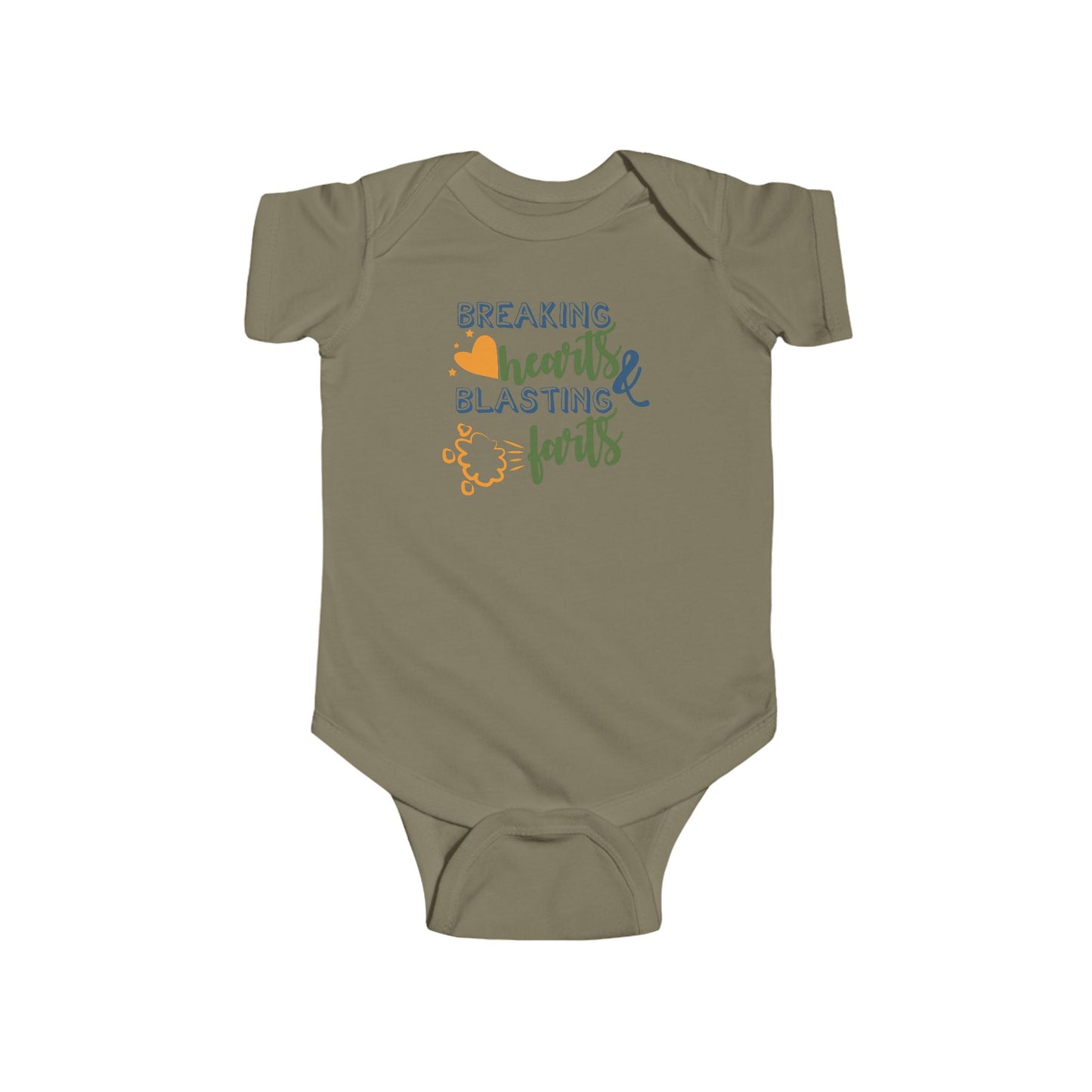 💥 Breaking Hearts & Blasting Farts Baby Onesie – Silly & Playful Statement Outfit 😂✨