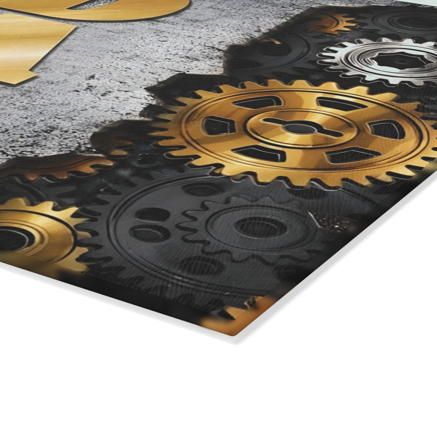 BEST DAD EVER Glass Cutting Board – Industrial Gear Design