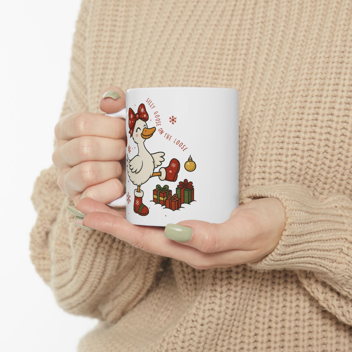 🦢🎄 Silly Goose for the Holidays – Festive Winter Cup ✨☕