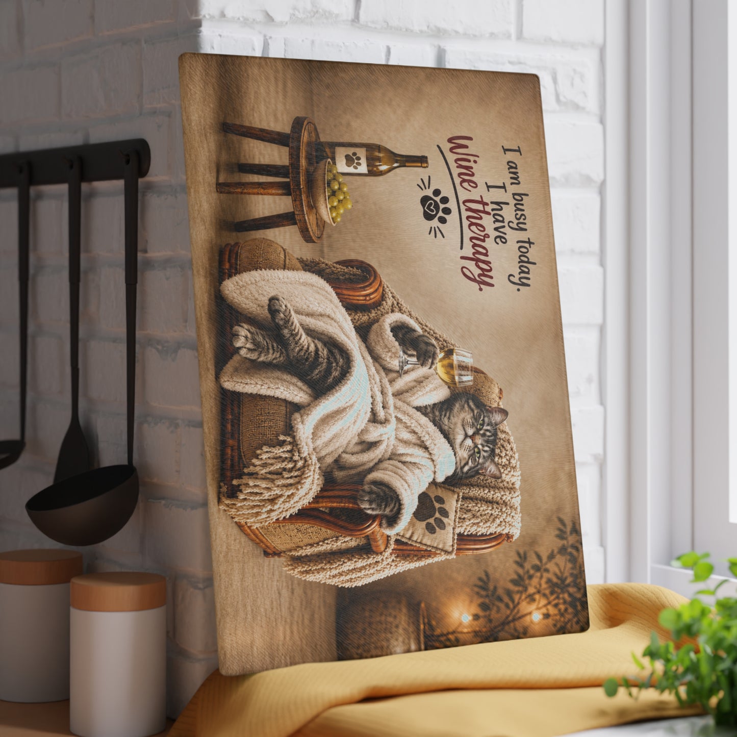 Copy of Black & White Horses Glass Cutting Board – Elegant Running Horses Artwork with Scenic Countryside Landscape