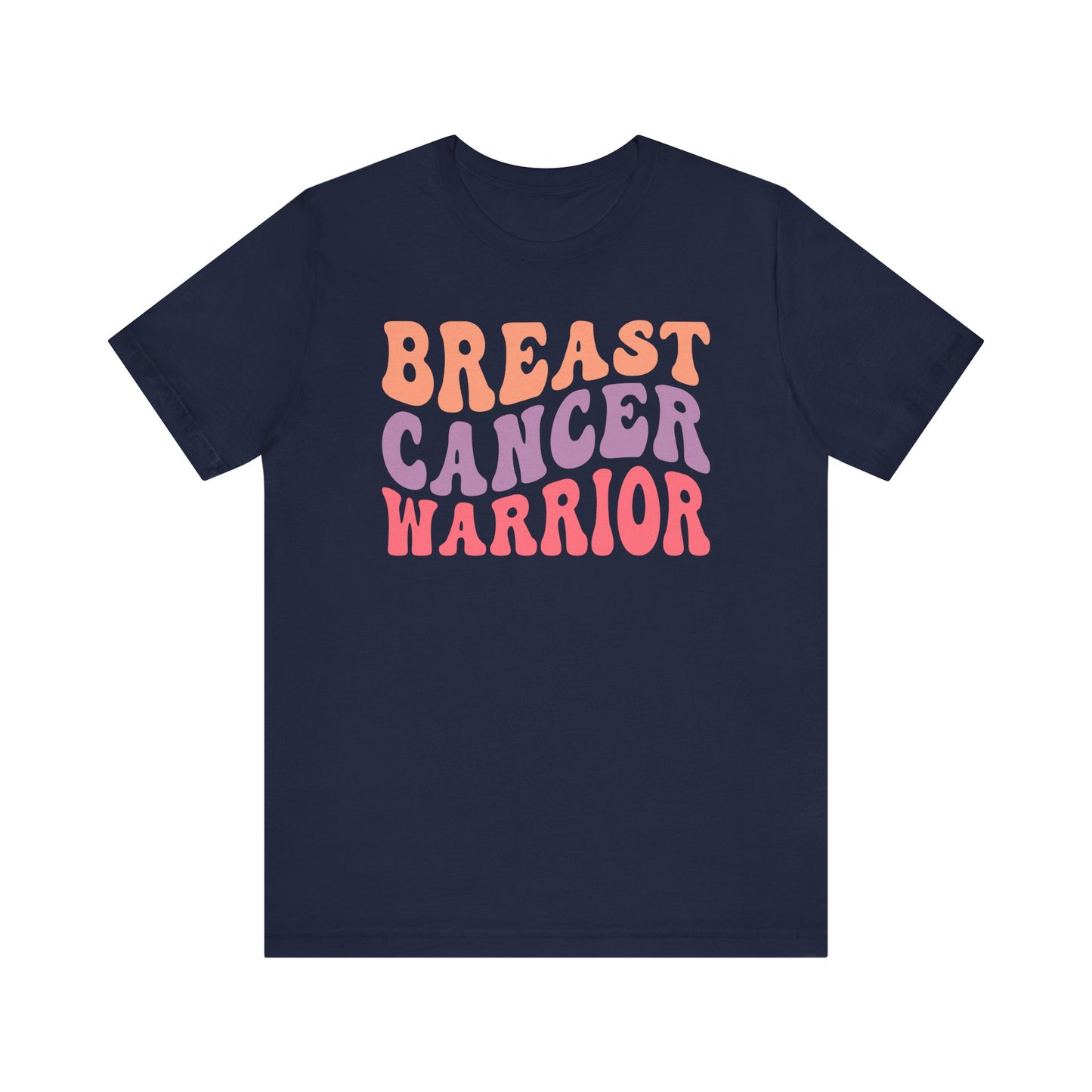🎗️💪 Breast Cancer Warrior T-Shirt – Bold Retro Awareness Tee for Strength & Support 🌸
