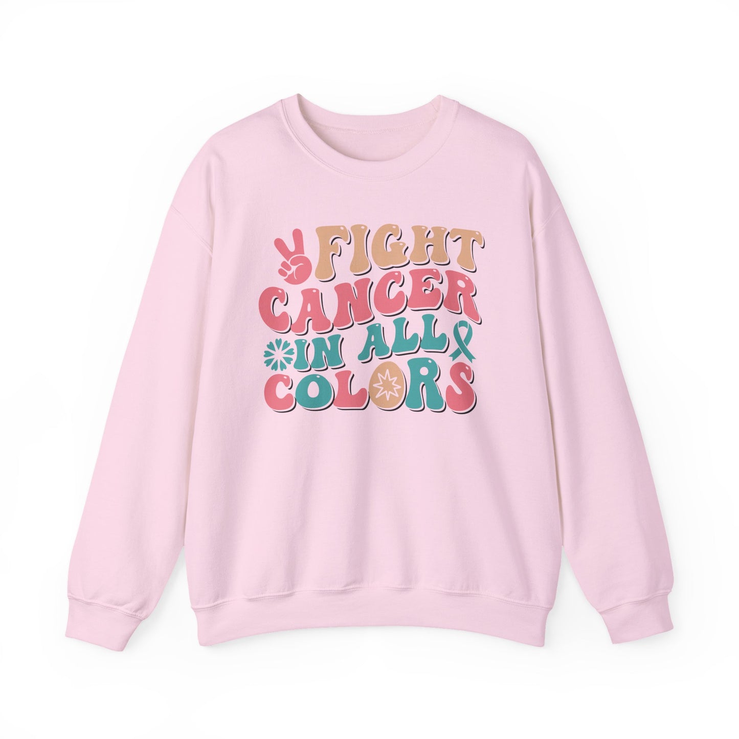🌈✌️ Fight Cancer in All Colors Sweatshirt – Multi-Awareness Support Crewneck