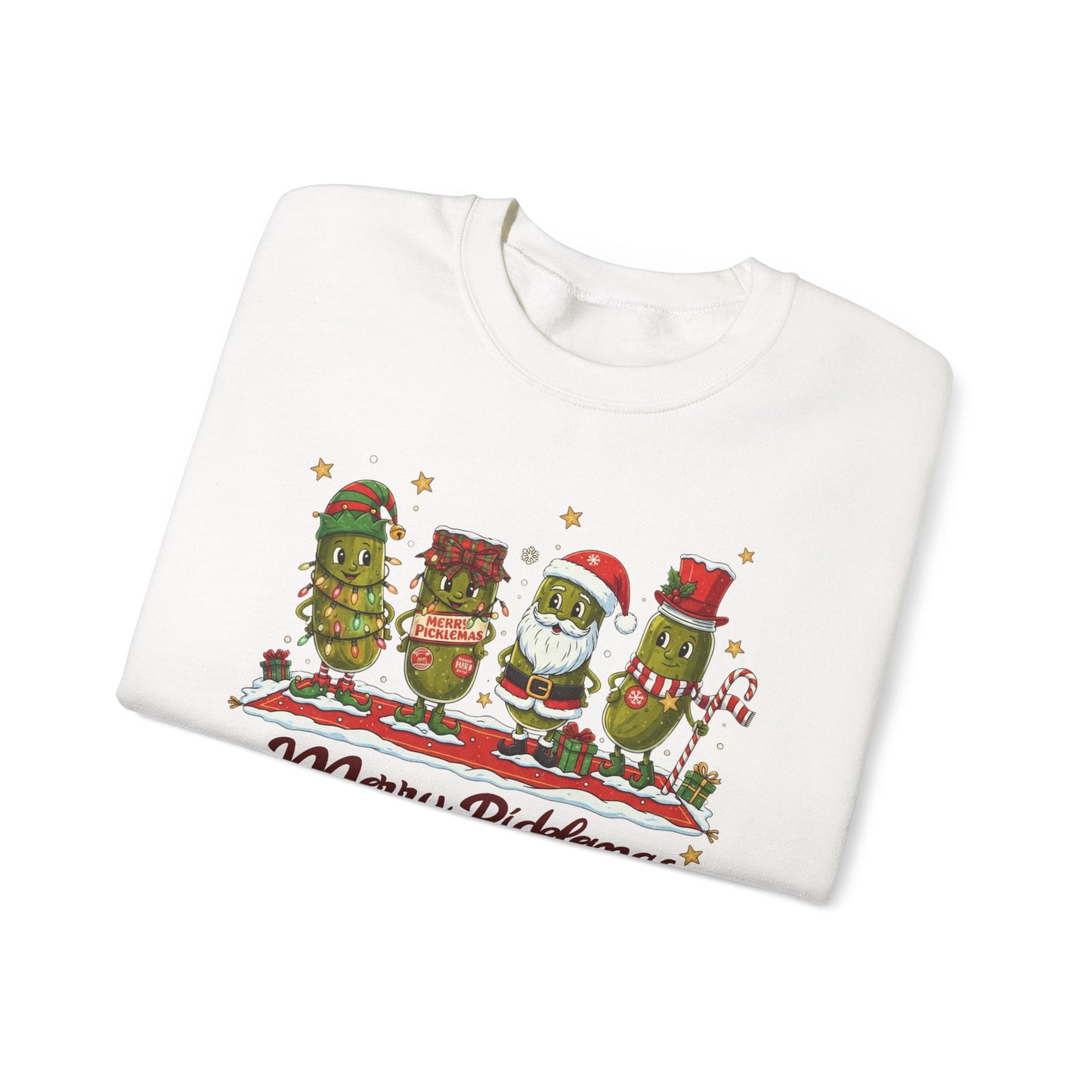 🎄🥒 Merry Picklemas Sweatshirt – Funny Holiday Dill-Lovers Gift