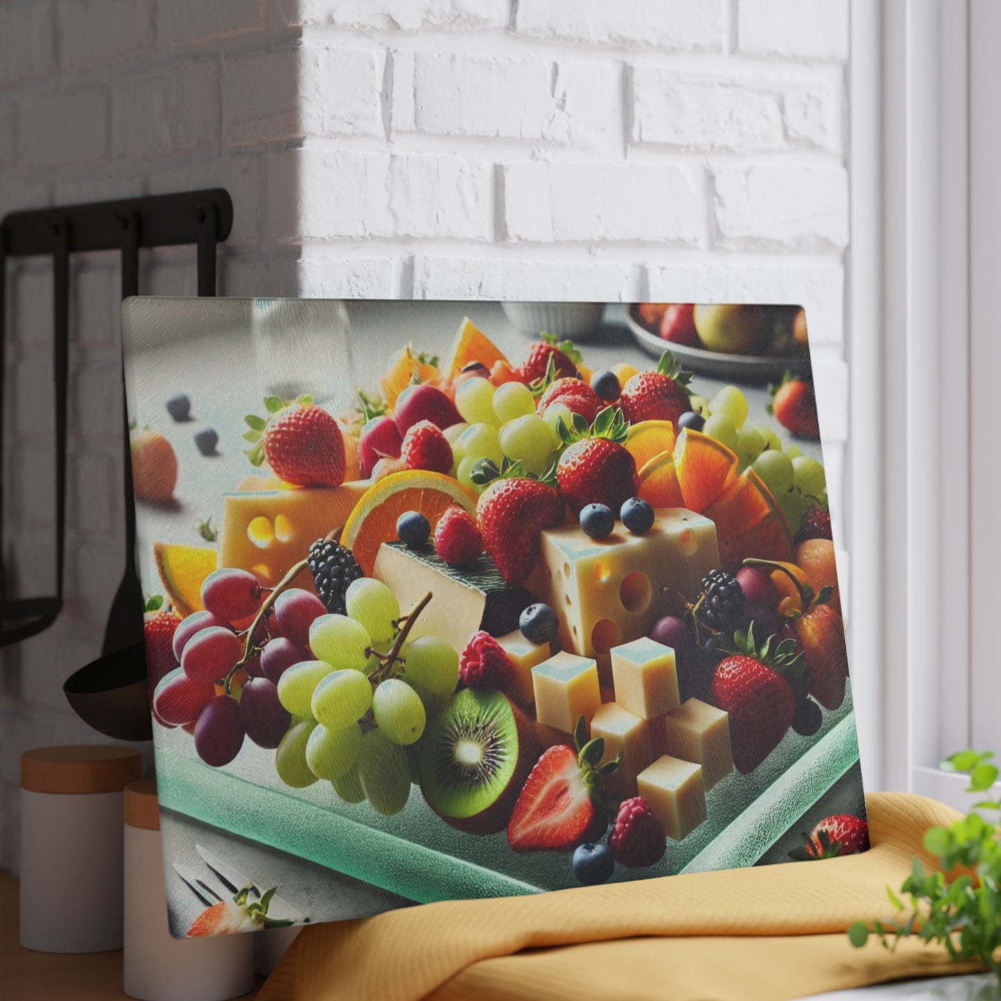 Exhibición de frutas y quesos, tabla de quesos, tabla de frutas, tabla de charcutería, bandeja de frutas, ideas para tablas de quesos, decoración de cocina, bandeja para servir
