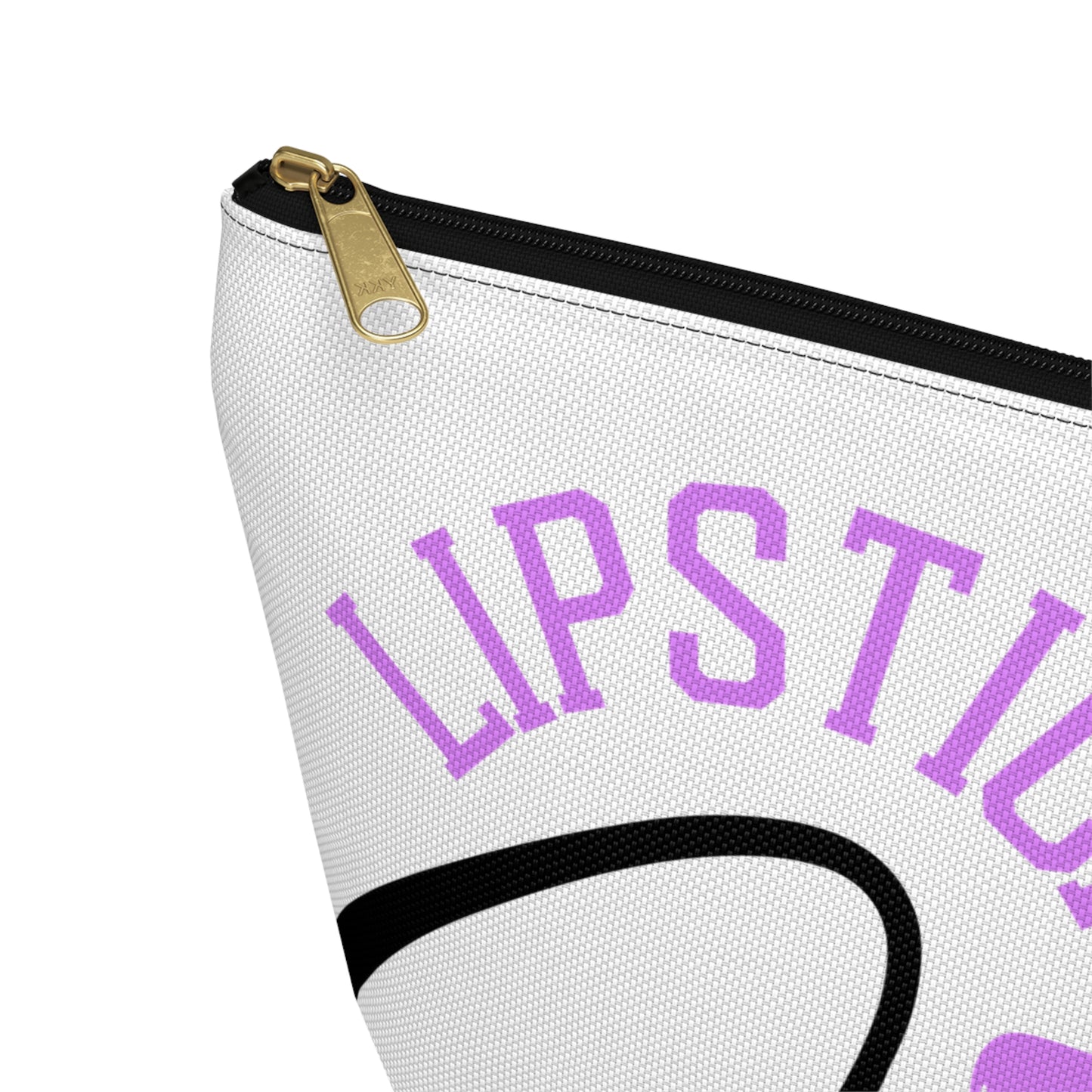 Accessory Pouch – "Lipstick Junkie" Purple Makeup Bag