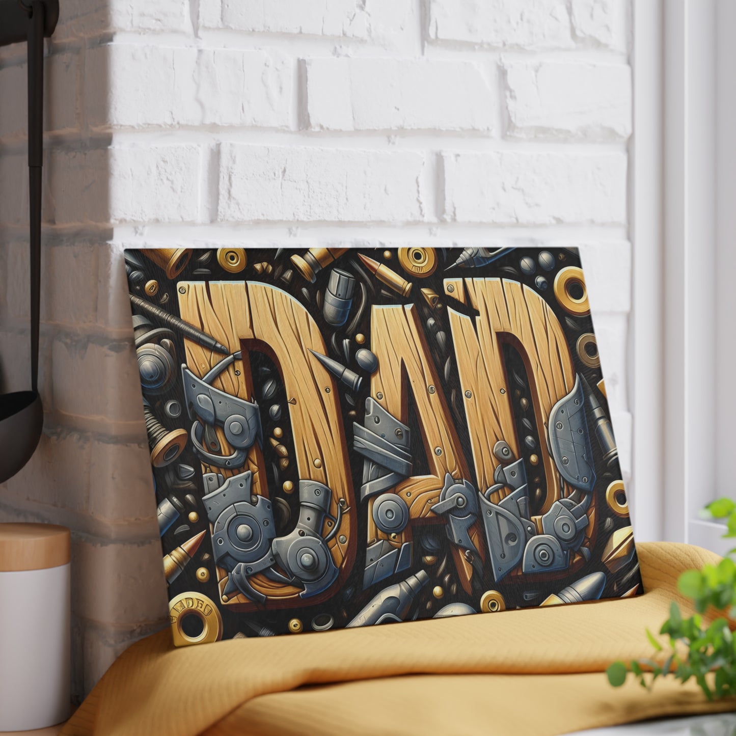 🛠️🔧 Dad Gear Cutting Board – Rugged Style for the Handyman Kitchen 🪚