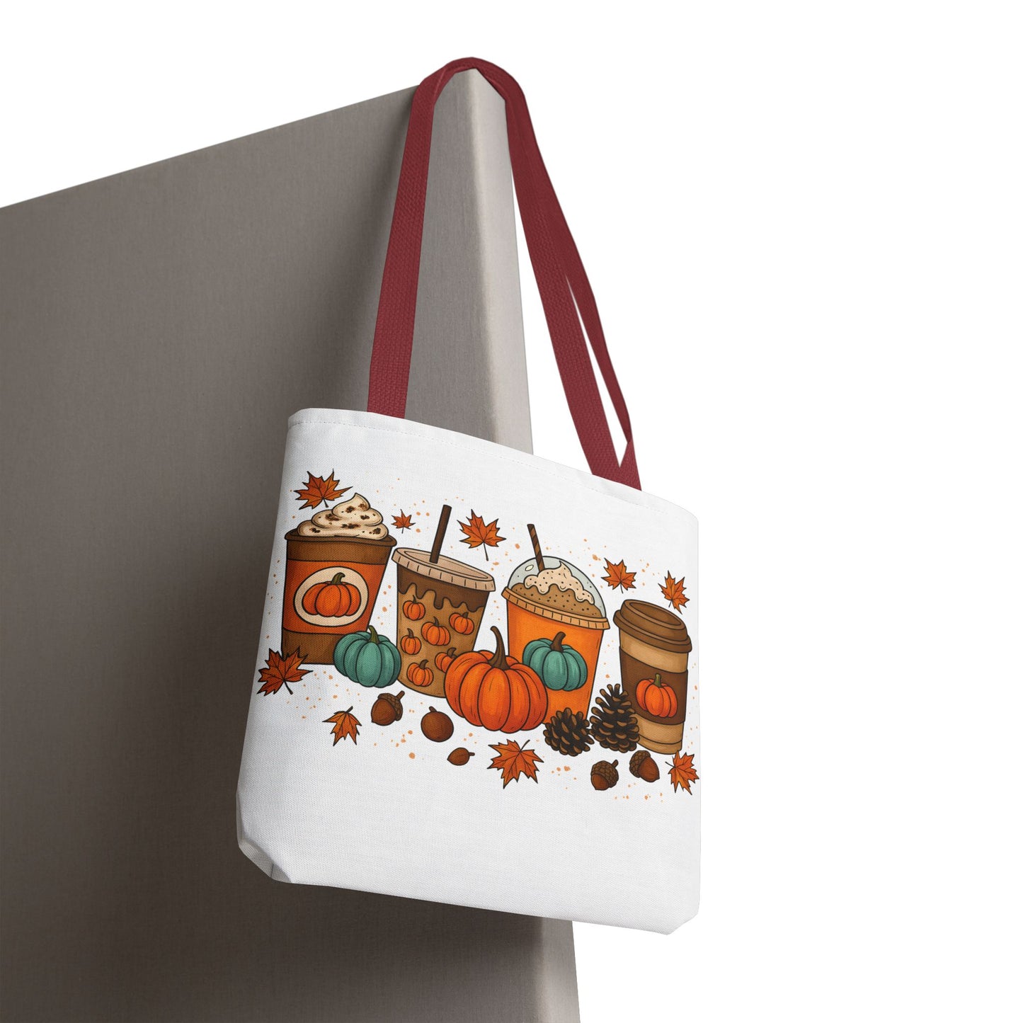 🎃 Pumpkin Spice Vibes Tote Bag – Sippin’ Cozy Fall in Style ☕🍂