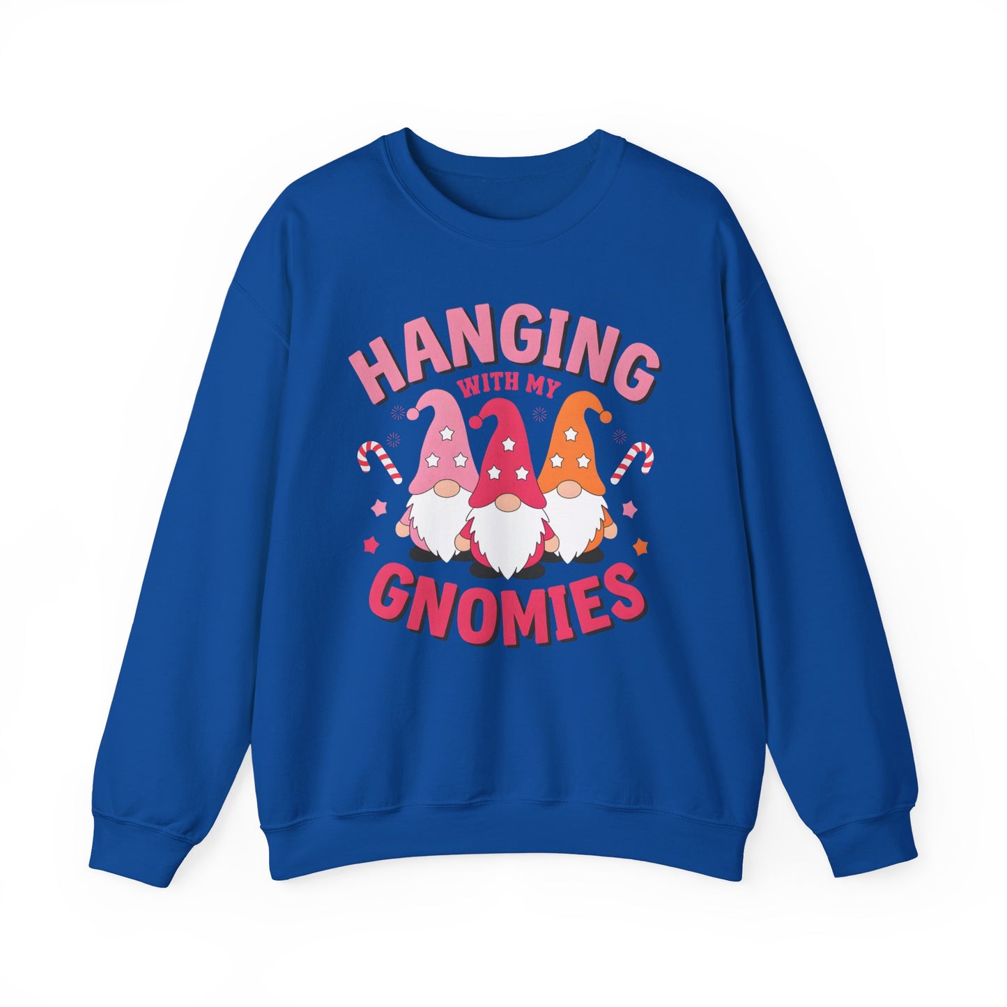 🎀 Hanging With My Gnomies Women’s Sweatshirt – Cute Holiday Matching Vibes