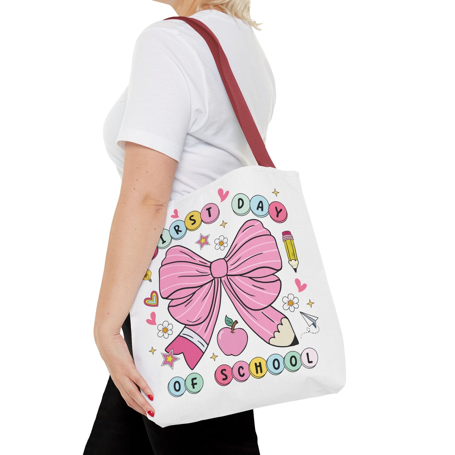 🎀 Coquette First Day of School Tote – Sweet Style for a Smart Start 📚
