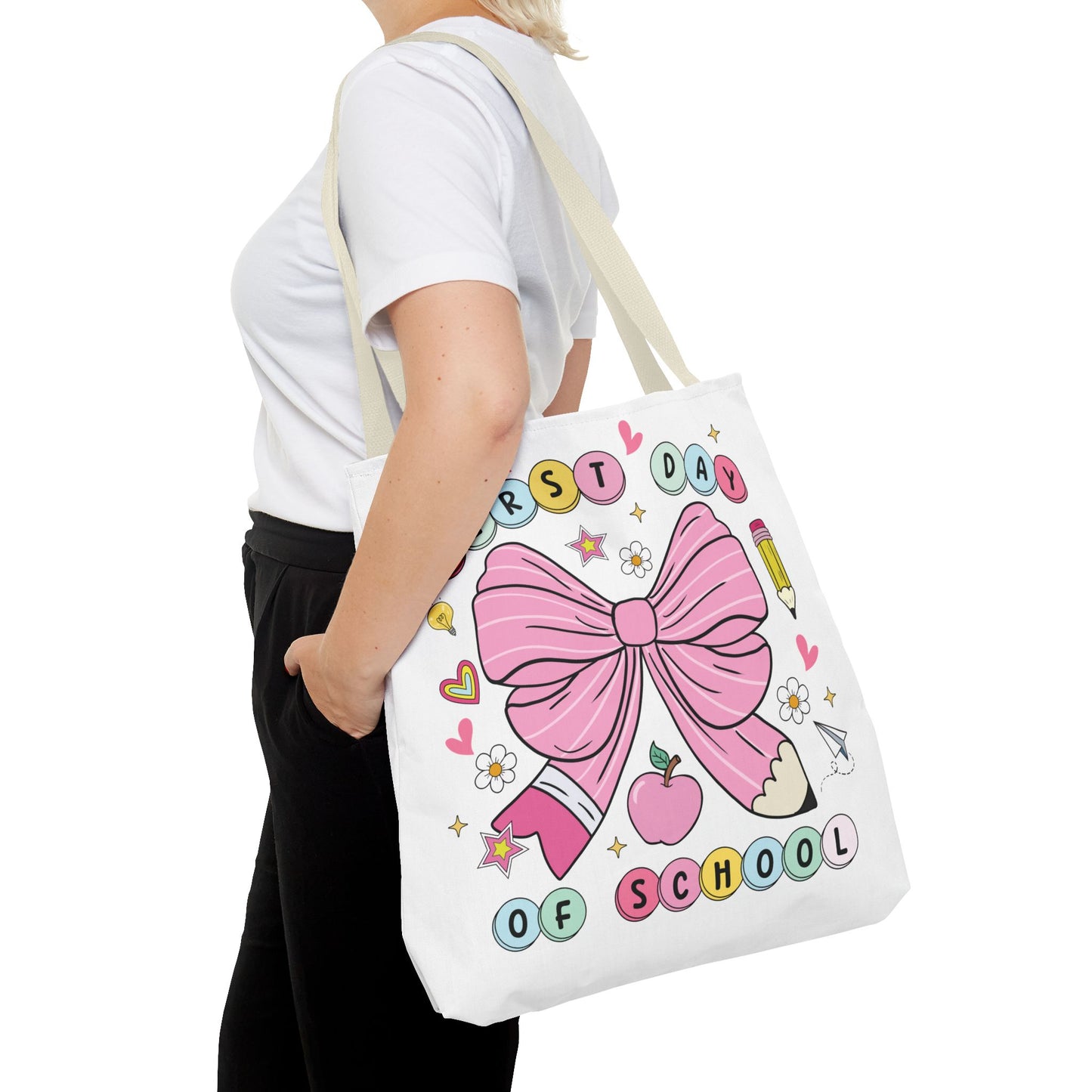🎀 Coquette First Day of School Tote – Sweet Style for a Smart Start 📚