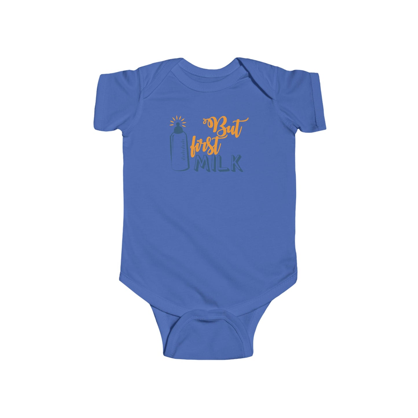 But First Milk Baby Onesie – Sweet & Funny Bottle Graphic Outfit