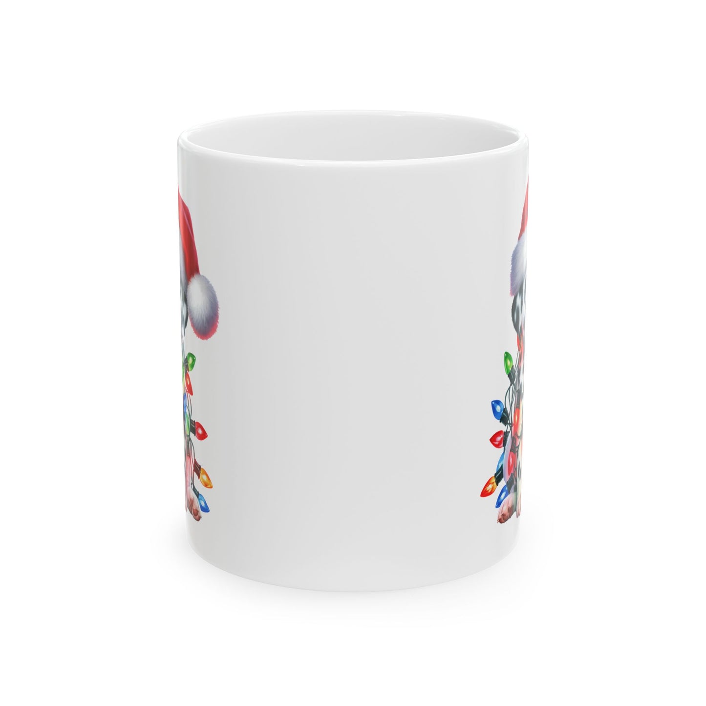 Dalmatian Christmas Lights Mug – Personalized Holiday Cheer in Every Sip 🎅🌟