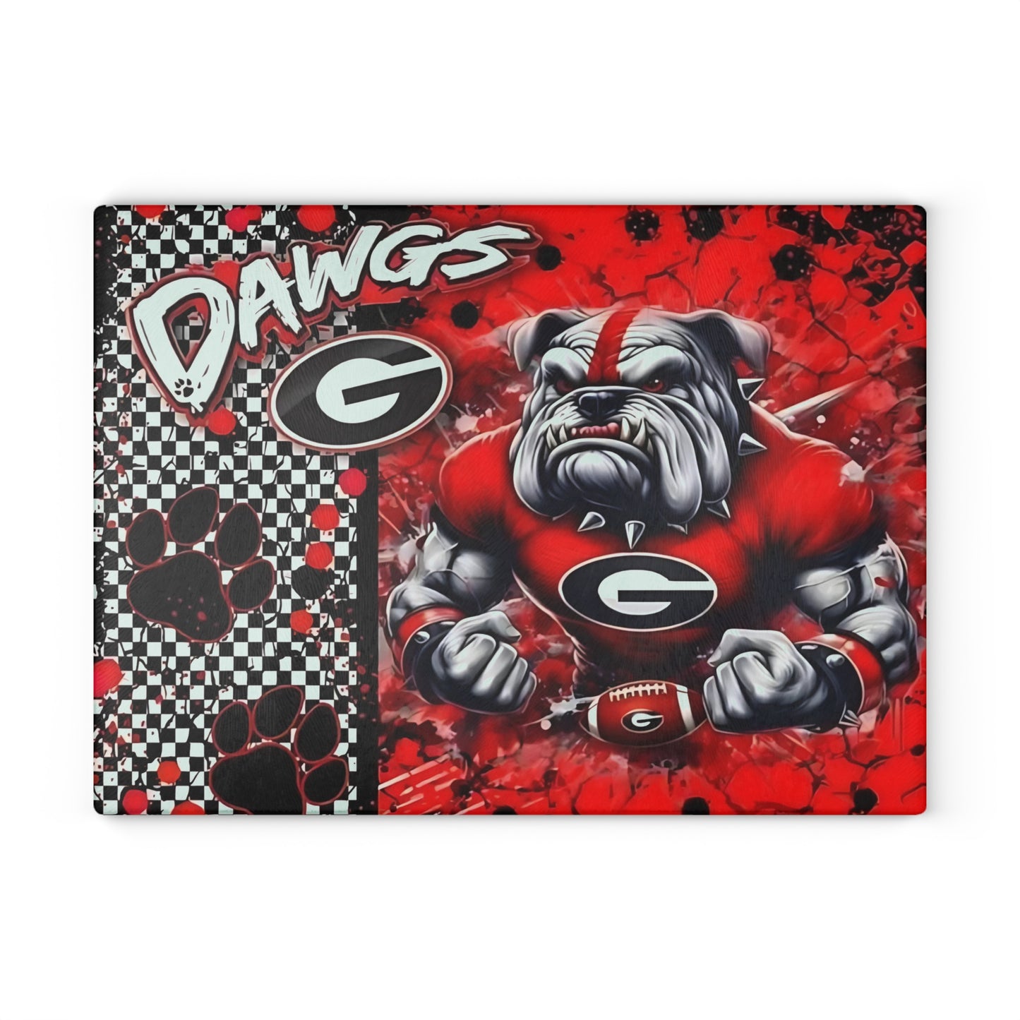 Red Dawgs Bulldog Cutting Board – Bold Spirit & Fierce Kitchen Style
