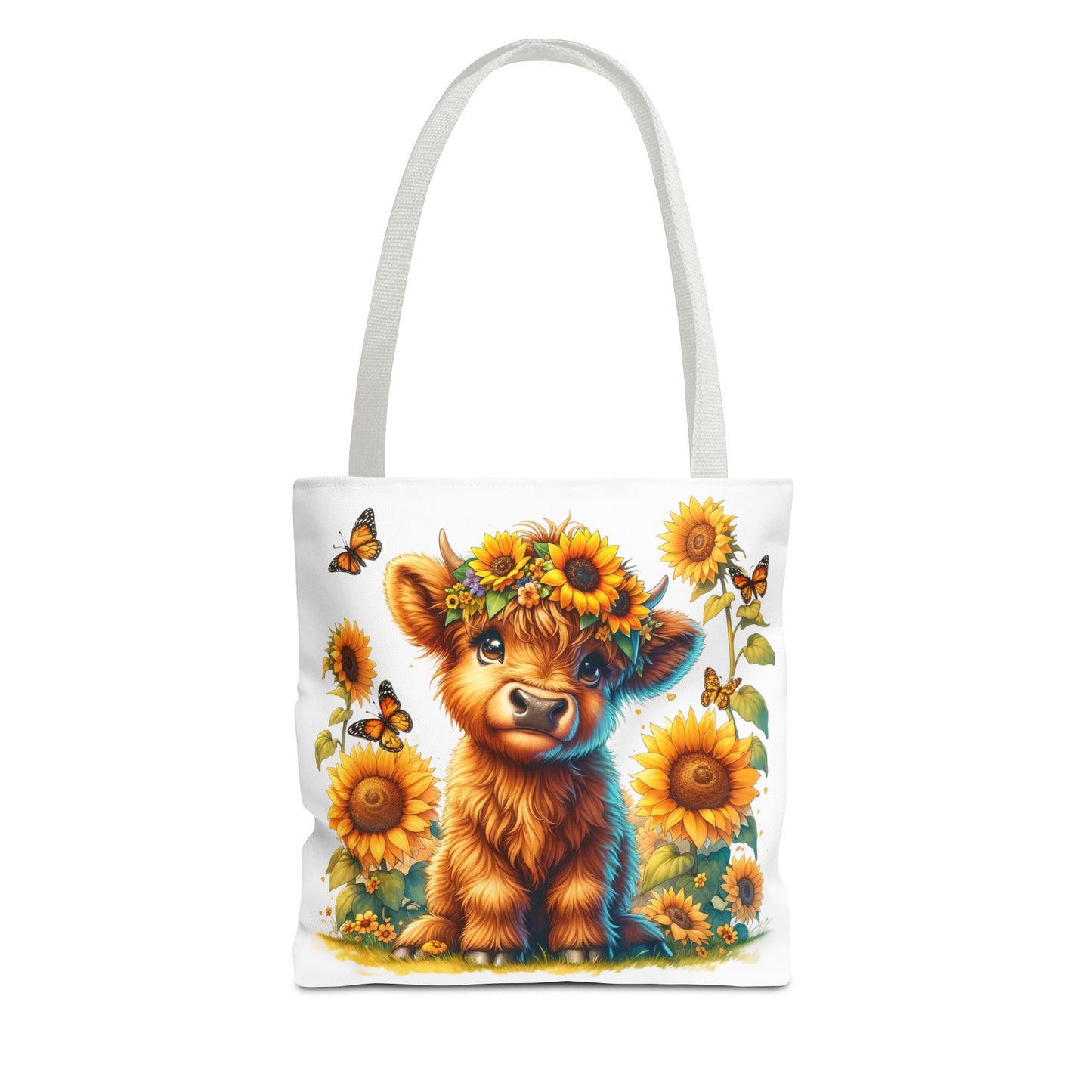 Bolsa de mano de vaca de las Tierras Altas: estética rústica de granja, bolsa de compras reutilizable con un toque rústico y chic, regalo inspirado en la naturaleza para amantes de los animales.