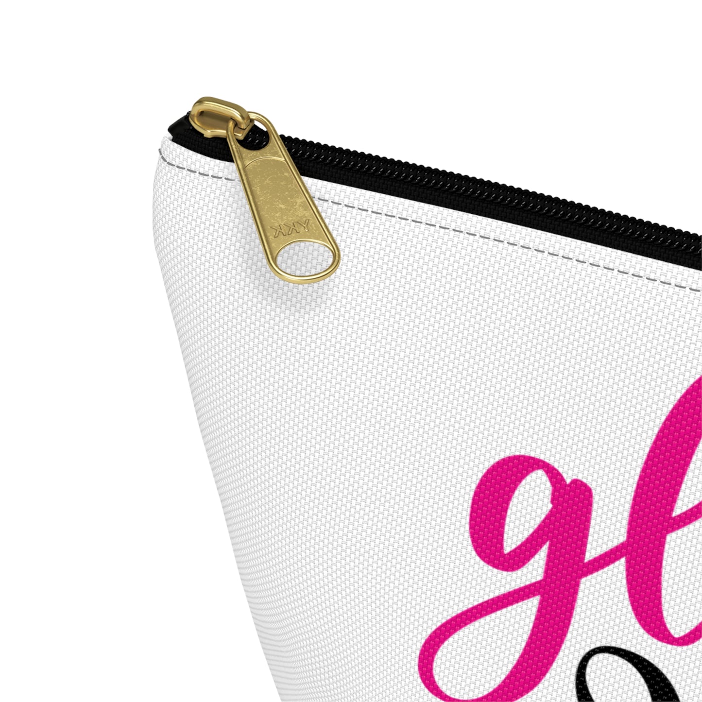 Accessory Pouch – "Gloss Boss" Pink Makeup Bag