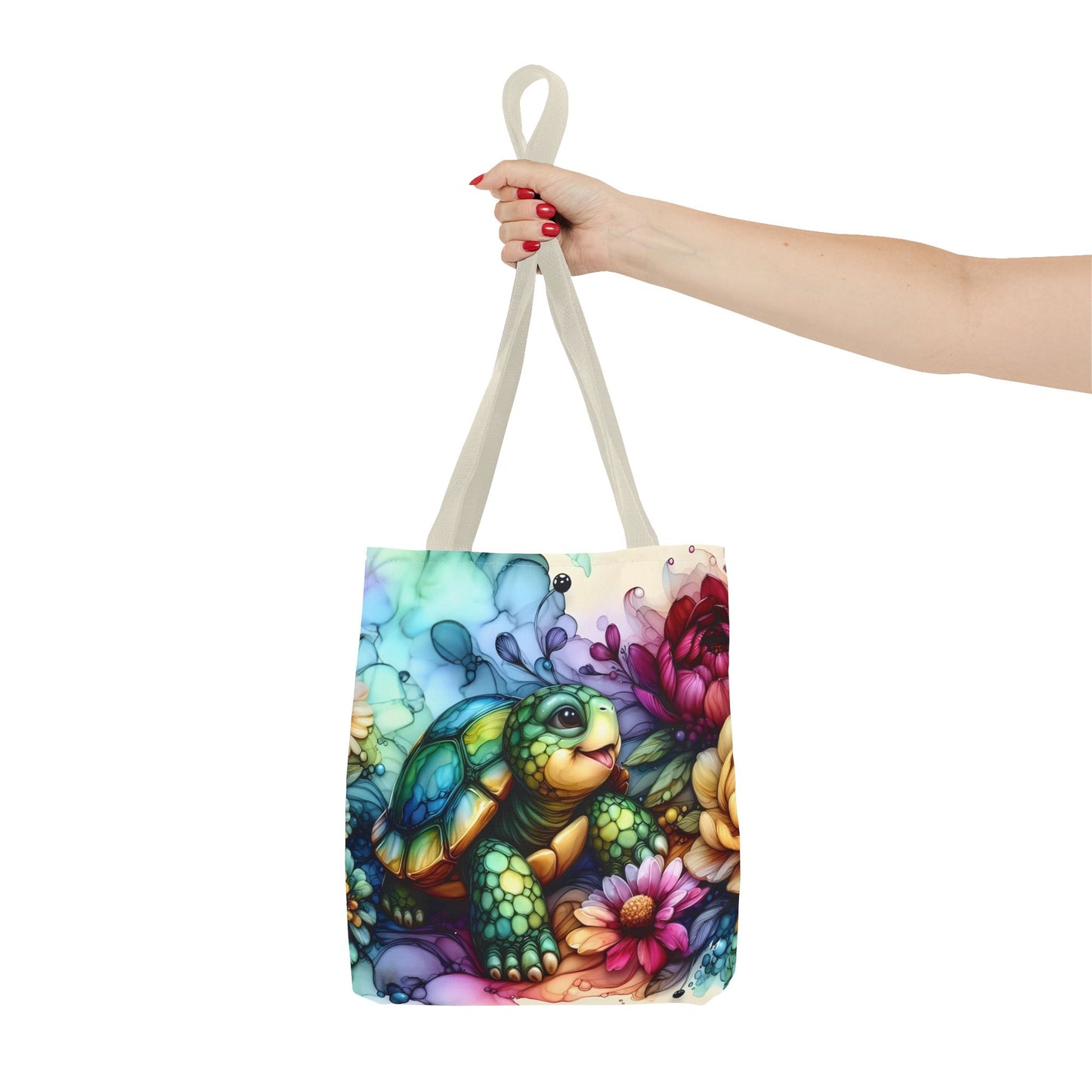 Bolsa de mano - Diseño de tortugas coloridas