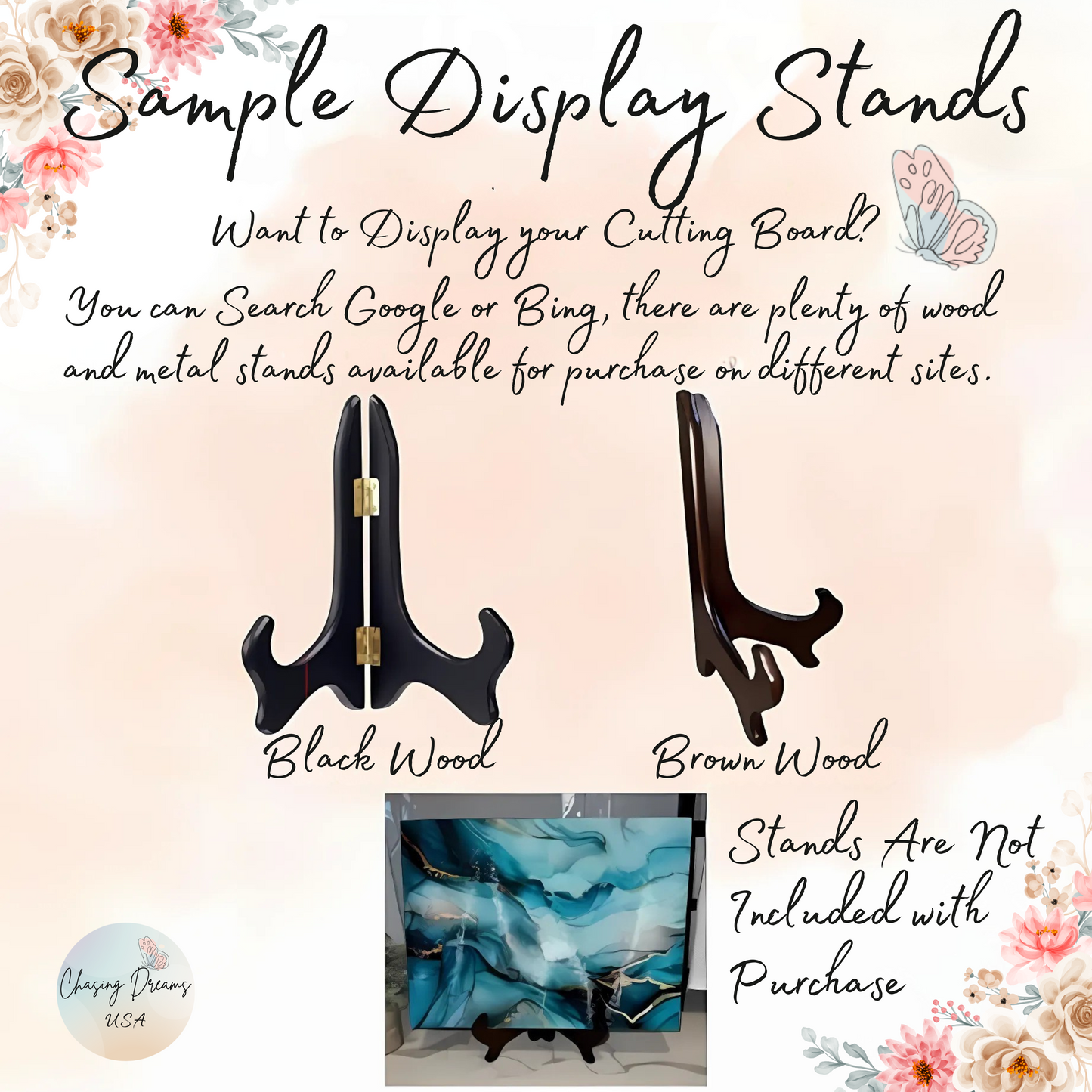 Have a Lovely Day Tempered Glass Cutting Board – Floral Kitchen Décor