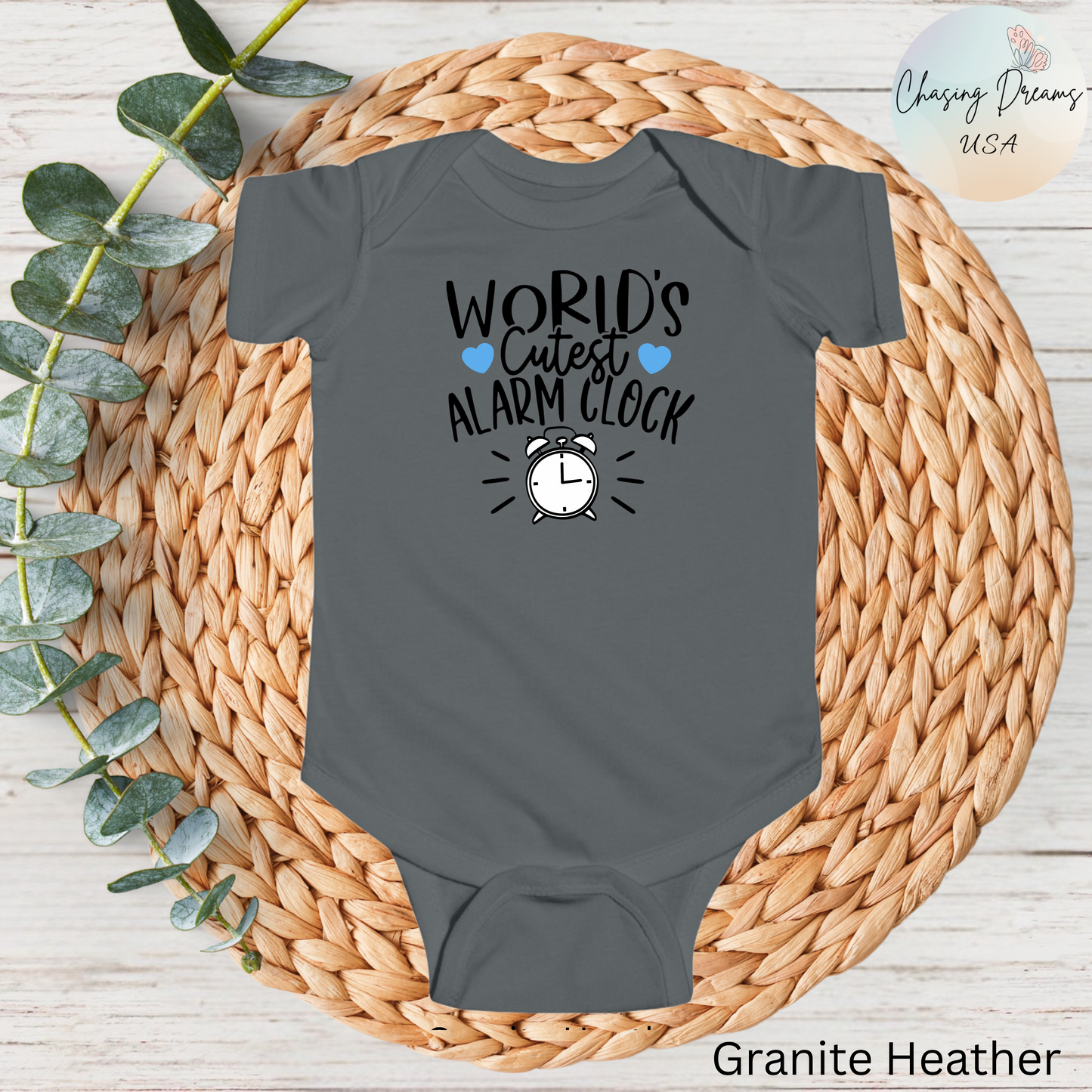 Pijama de bebé con el despertador más bonito del mundo | Divertido mono infantil con diseño de reloj | Disponible en versión orgánica