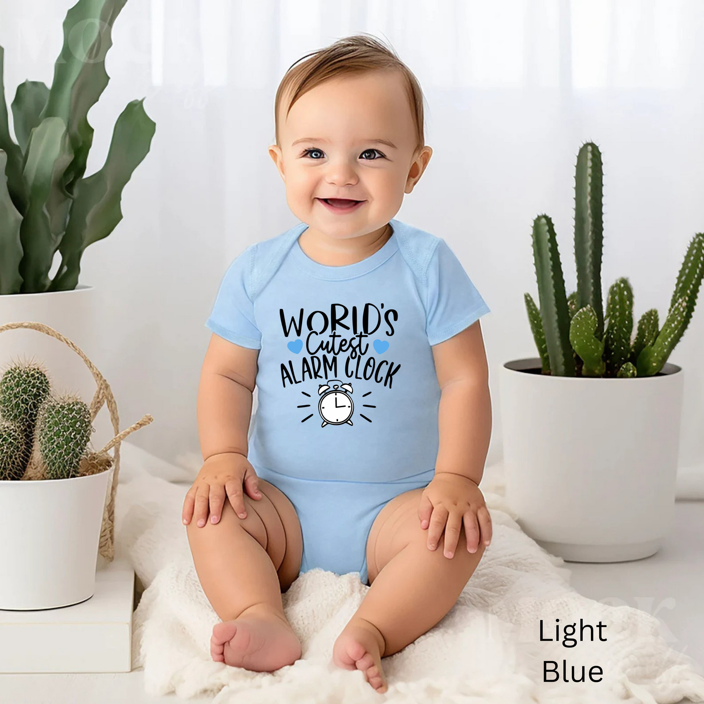 Pijama de bebé con el despertador más bonito del mundo | Divertido mono infantil con diseño de reloj | Disponible en versión orgánica