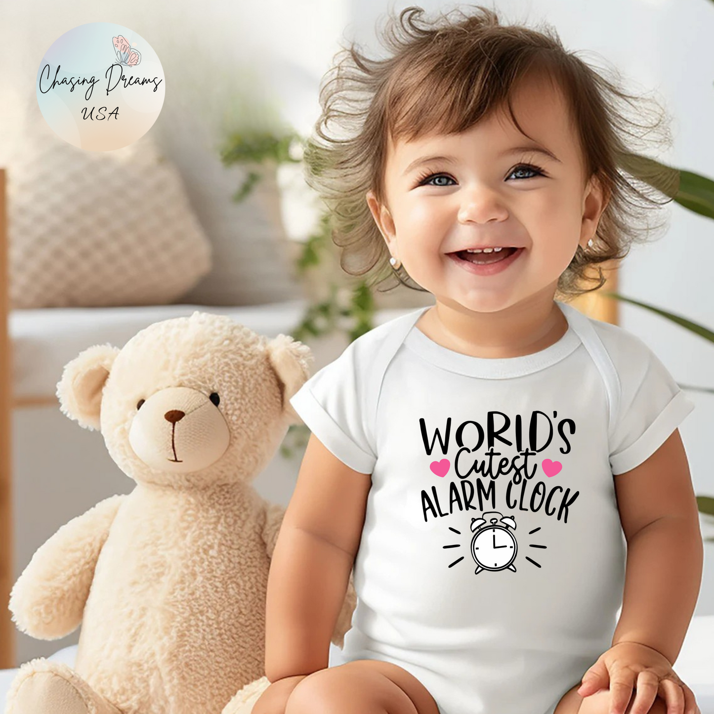 Pijama de bebé con el despertador más bonito del mundo | Divertido mono con diseño de reloj | Disponible en versión orgánica