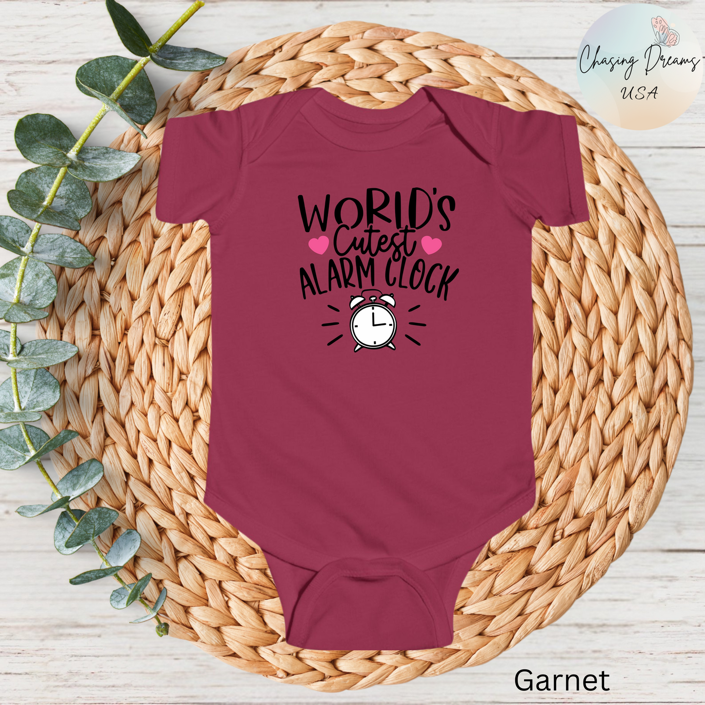 Pijama de bebé con el despertador más bonito del mundo | Divertido mono con diseño de reloj | Disponible en versión orgánica
