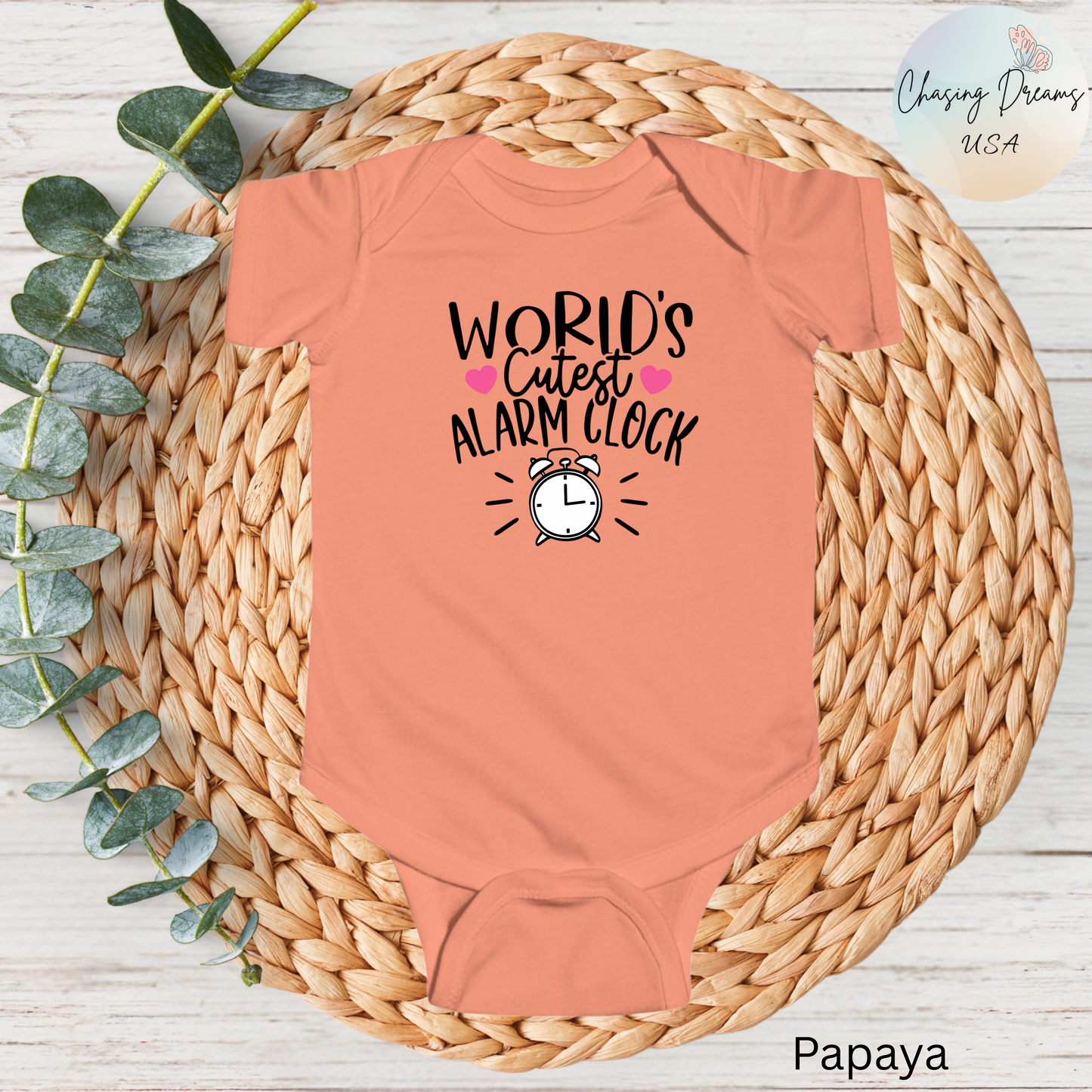 Pijama de bebé con el despertador más bonito del mundo | Divertido mono con diseño de reloj | Disponible en versión orgánica