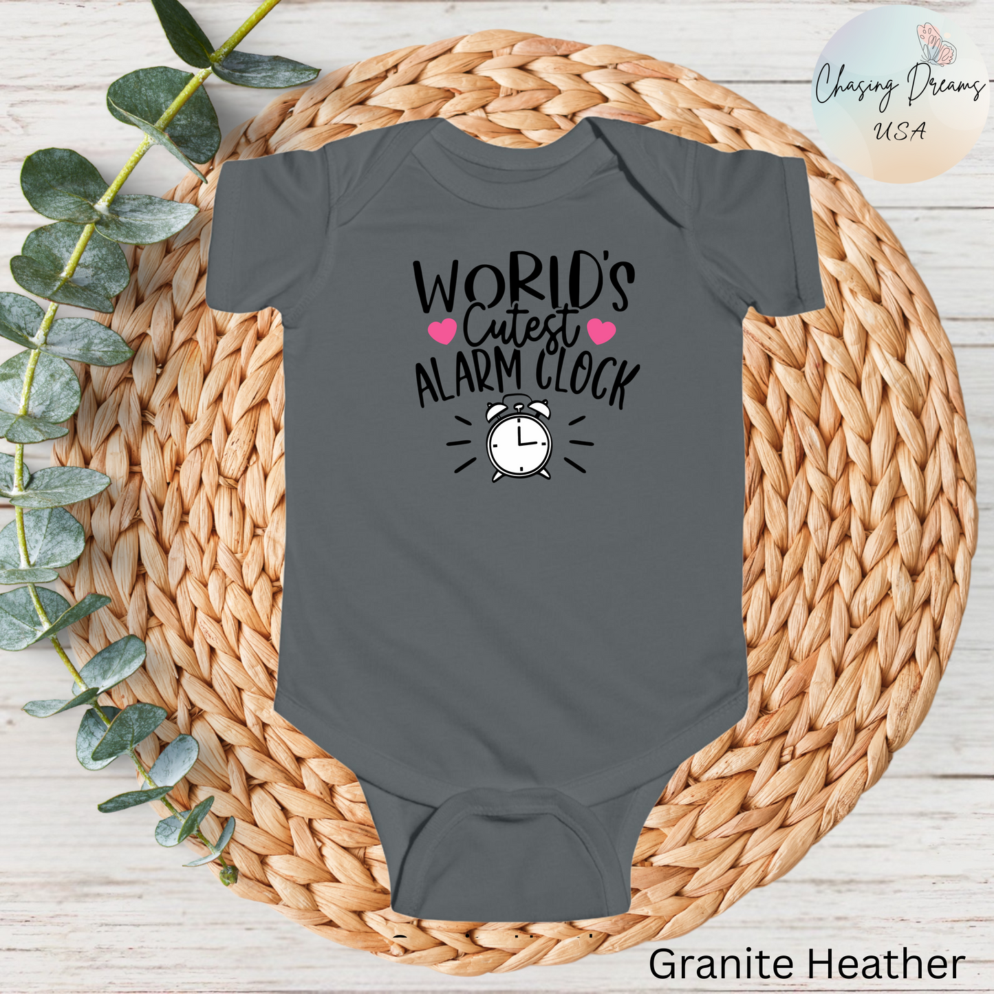 Pijama de bebé con el despertador más bonito del mundo | Divertido mono con diseño de reloj | Disponible en versión orgánica
