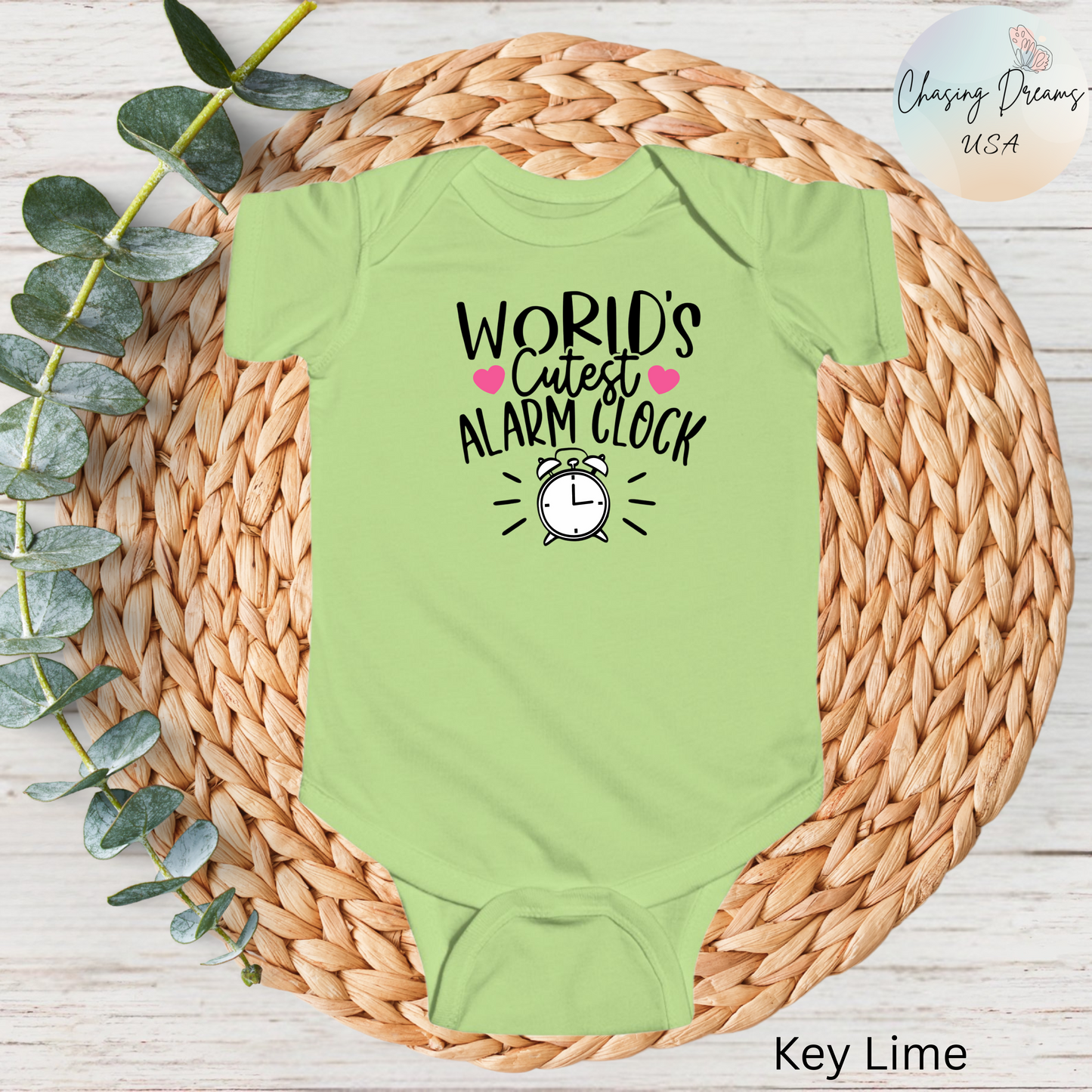 Pijama de bebé con el despertador más bonito del mundo | Divertido mono con diseño de reloj | Disponible en versión orgánica