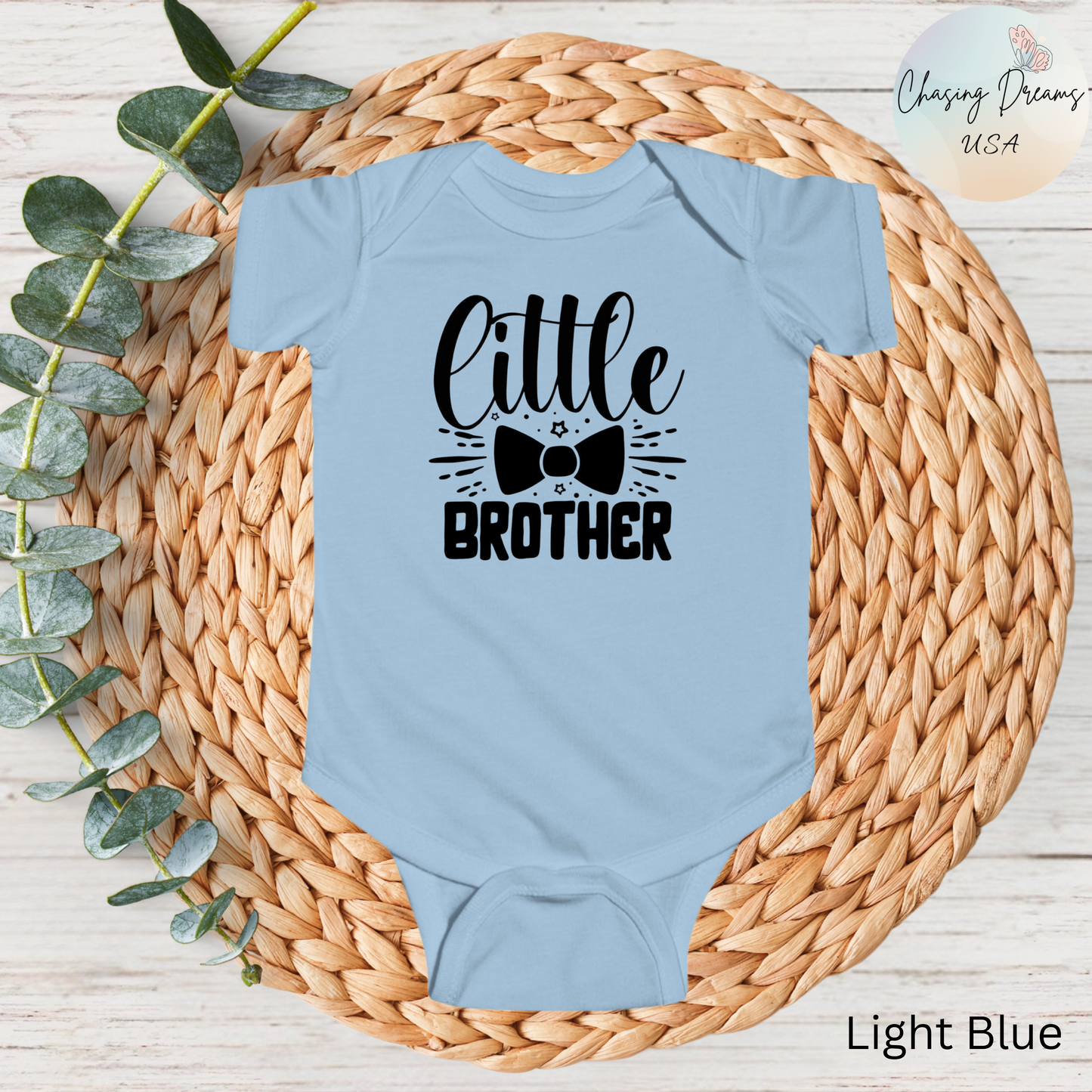Body de bebé con pajarita para hermanito: mono de bebé con estrellas