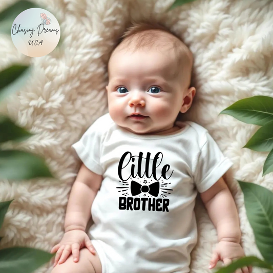 Body de bebé con pajarita para hermanito: mono de bebé con estrellas