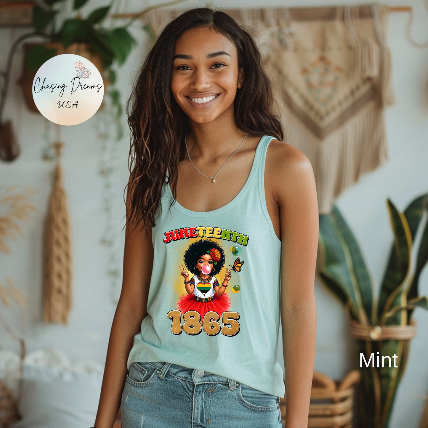 ✊🏽 Juneteenth 1865 – Camiseta sin mangas con espalda deportiva en homenaje a la libertad juvenil