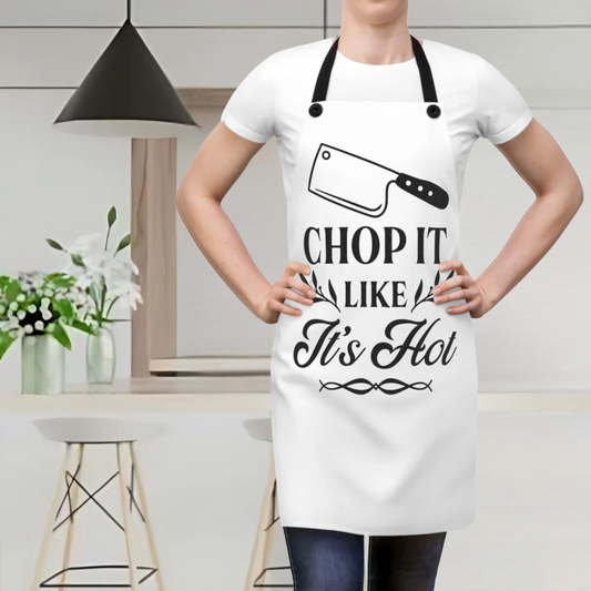 Delantal "Córtalo como si estuviera caliente": estilo atrevido para el chef experto