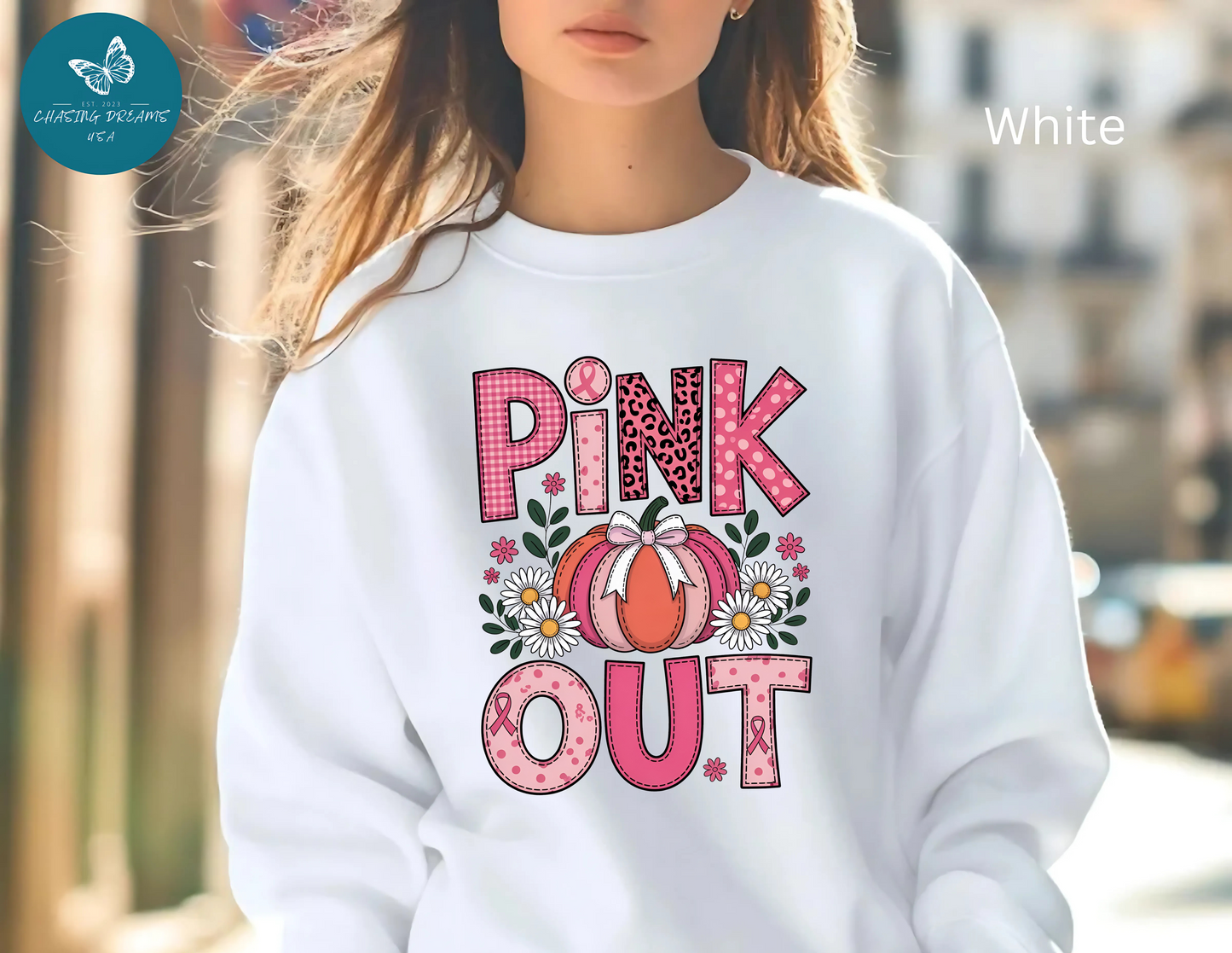 🎃🎀 Pink Out Pumpkin Sweatshirt – Fall Breast Cancer Awareness