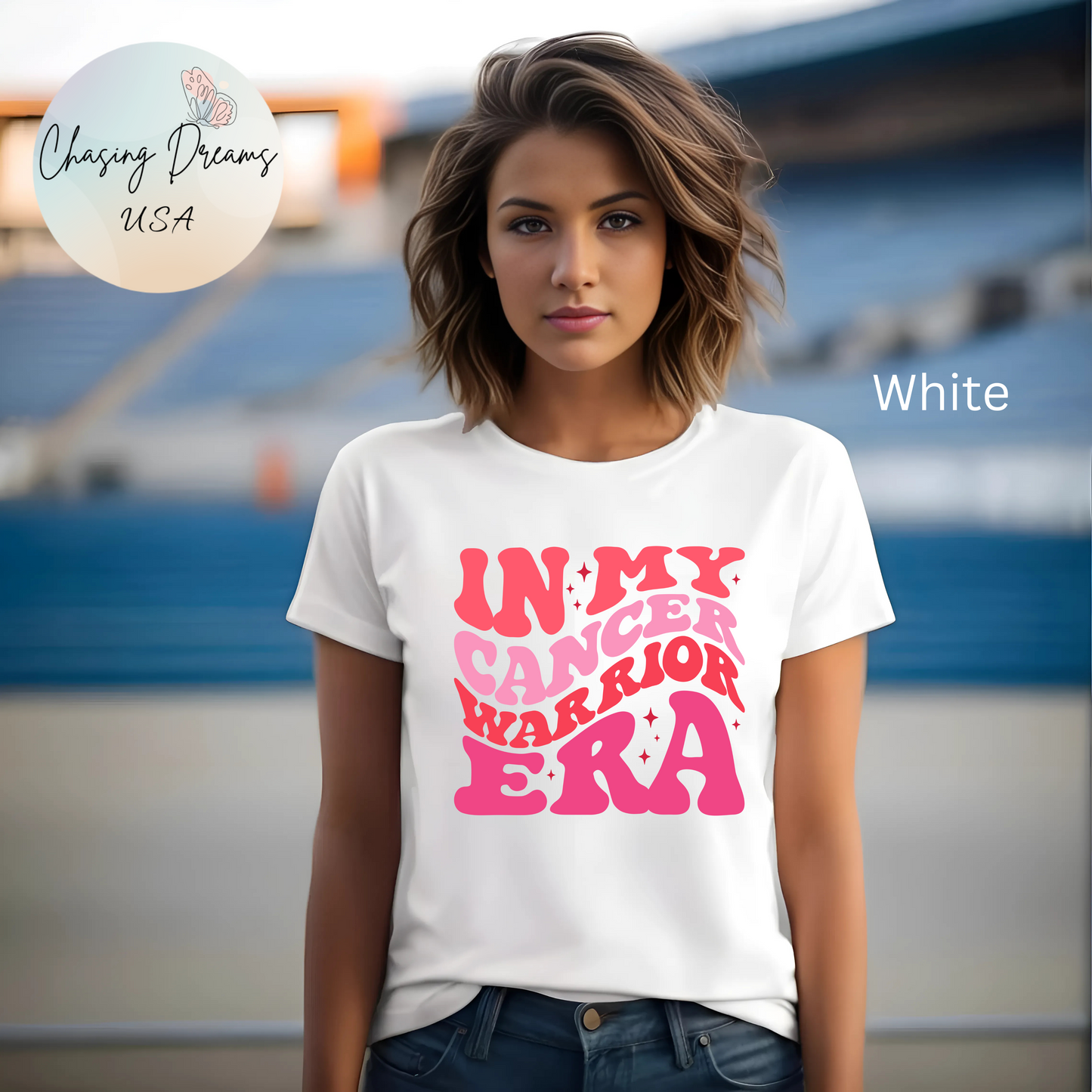 💖👕 In My Cancer Warrior Era T-Shirt – Retro Pink Awareness Tee 🎀