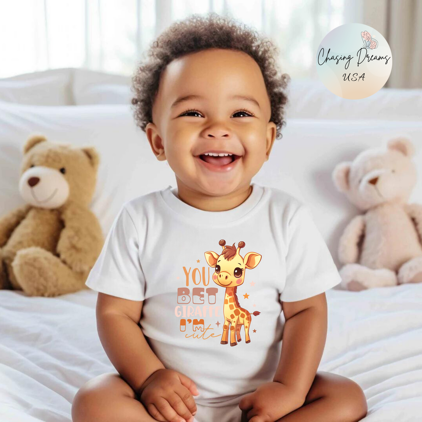 🦒 You Bet Giraffe I’m Cute Baby Onesie – Funny Animal Outfit 🌟